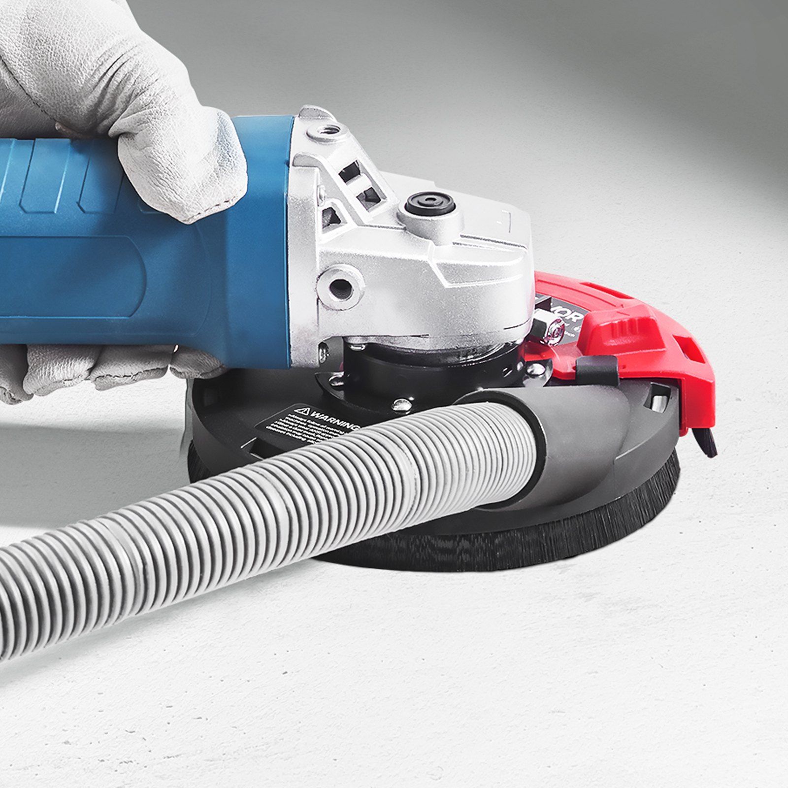 Grinding Dust Shroud for Angle Grinder, Universal 100-125mm, Surface Grinder Dust Shroud with 6 Clamping Washers & 125 mm Diamond Grinding Cup Wheel, Connect to Vacuum Cleaner, for Wood Concrete - Image 8