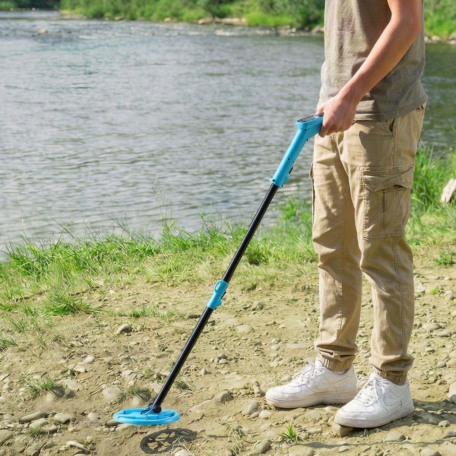 Metal Detector, 101.6 mm, Lightweight Metal Detector with LCD Display, 152.4 mm IP68 Waterproof Search Coil, Adjustable 650-930 mm Gold Detector, Easy to Use, for Detecting Gold Exploration - Image 8