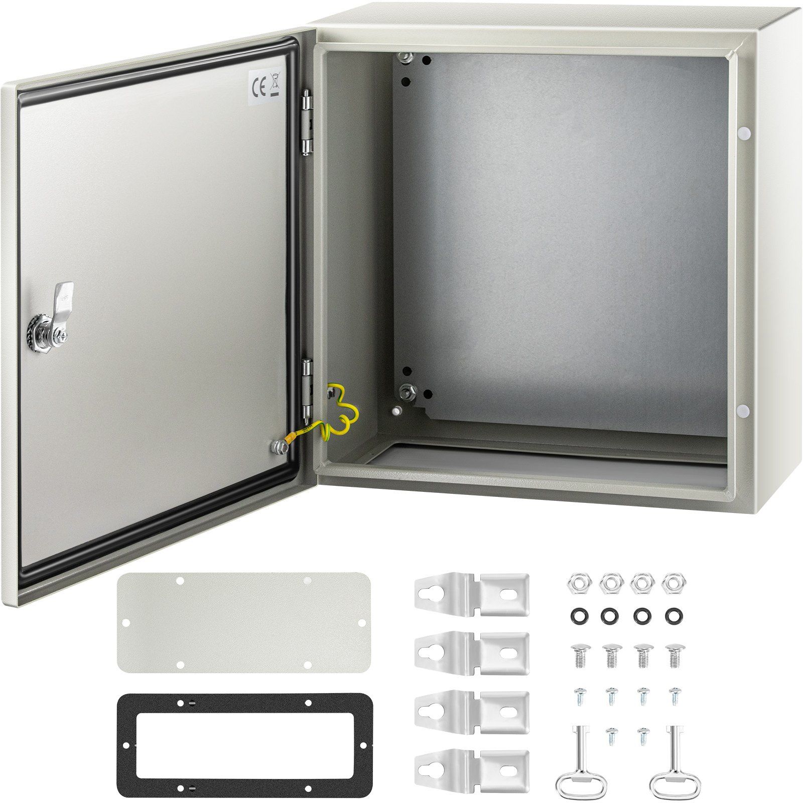 NEMA Steel Enclosure, 16 x 16 x 8\'\' NEMA 4X Steel Electrical Box, IP66 Waterproof & Dustproof, Outdoor/Indoor Electrical Junction Box, with Mounting Plate - Image 1