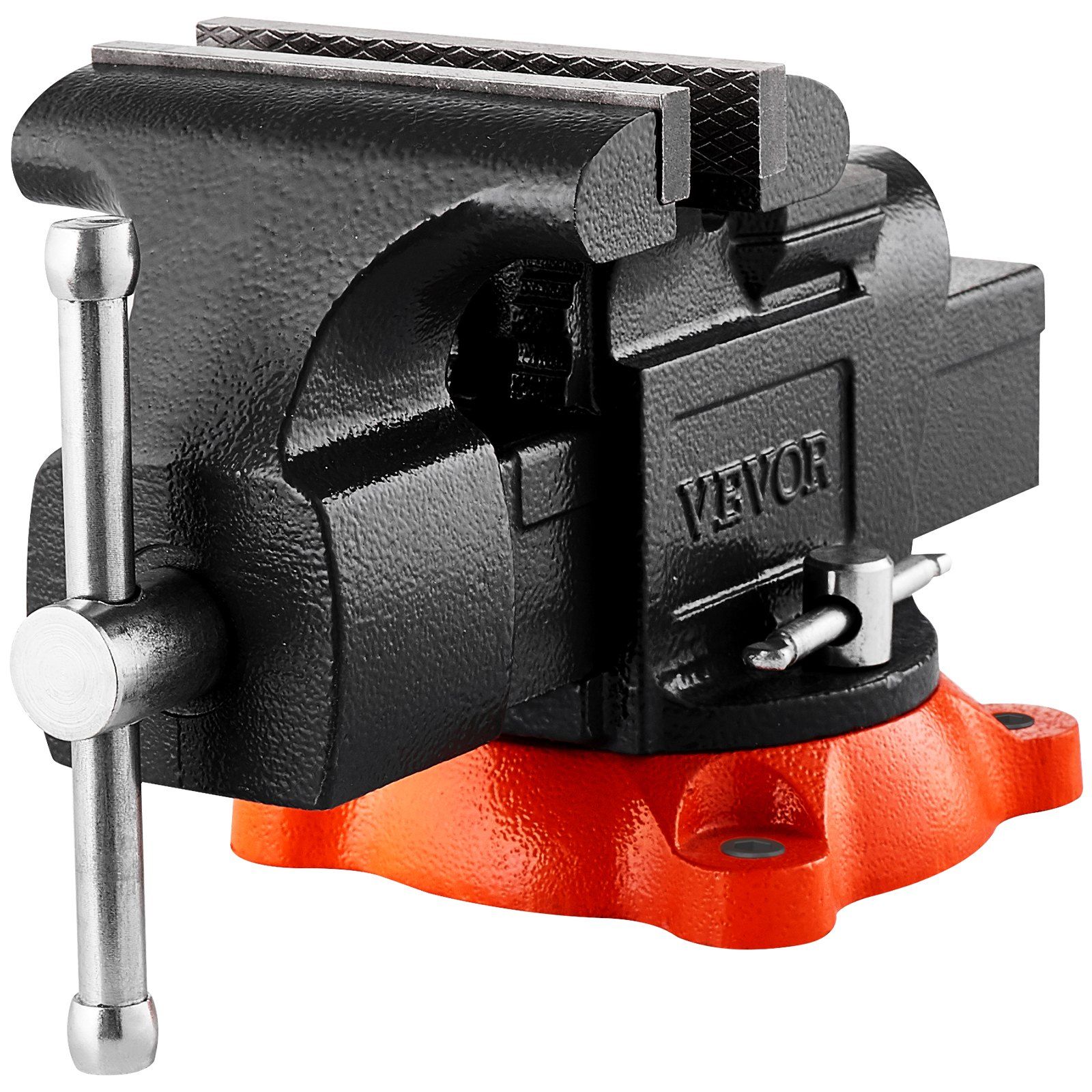 Bench Vise, 127 mm Jaw Width, 125 mm Max Jaw Opening Multipurpose Vise with 360° Swivel Locking Base, 71 mm Throat, Heavy Duty Ductile Iron Workbench Vise with Anvil, for Clamping Round Pipes - Image 1