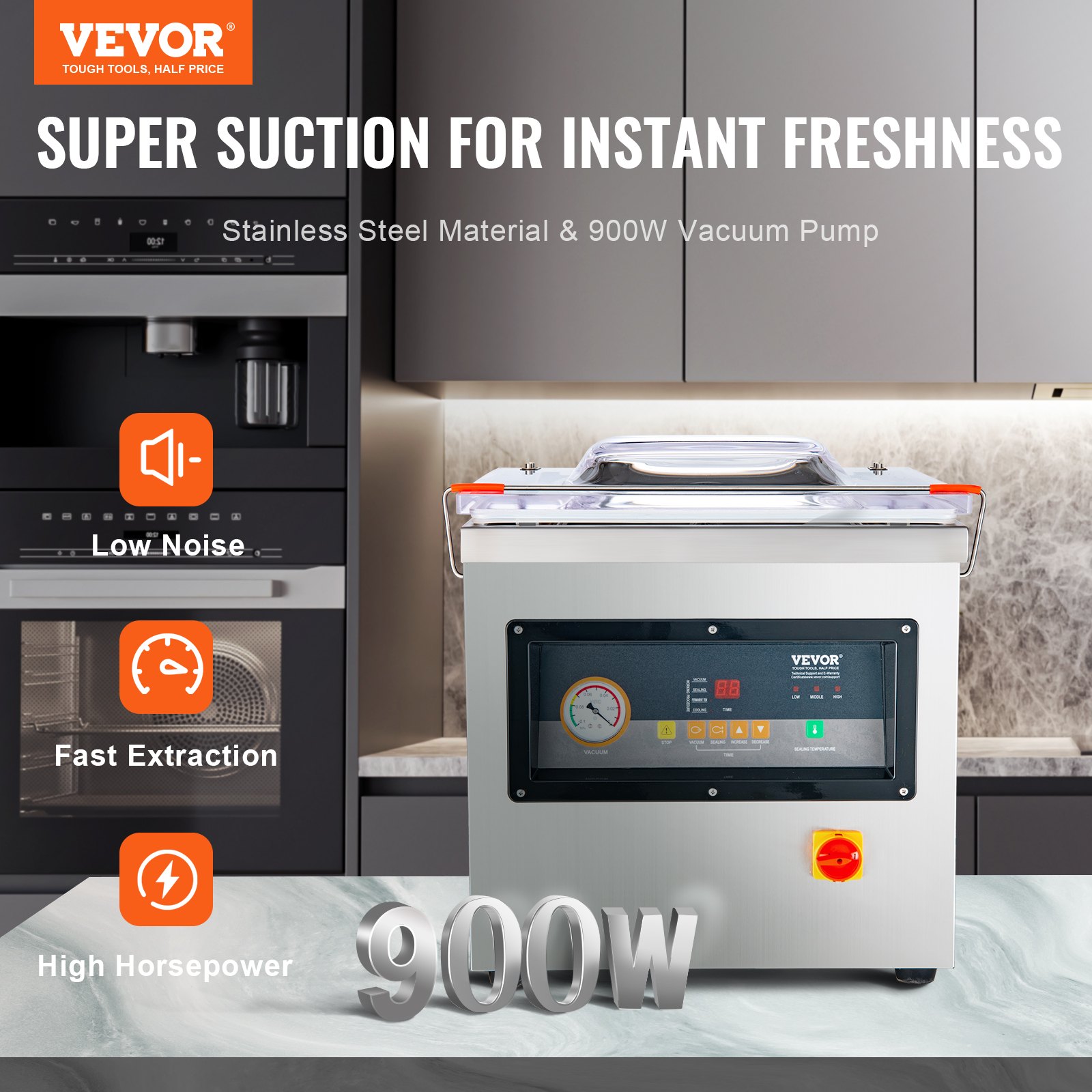 DZ-400/2F Automatic Vacuum Sealer Food Vacuum Sealing Packing Machine 220V - Image 2