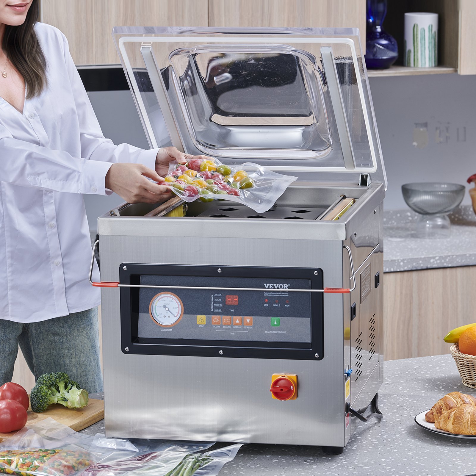 DZ-400/2F Automatic Vacuum Sealer Food Vacuum Sealing Packing Machine 220V - Image 8