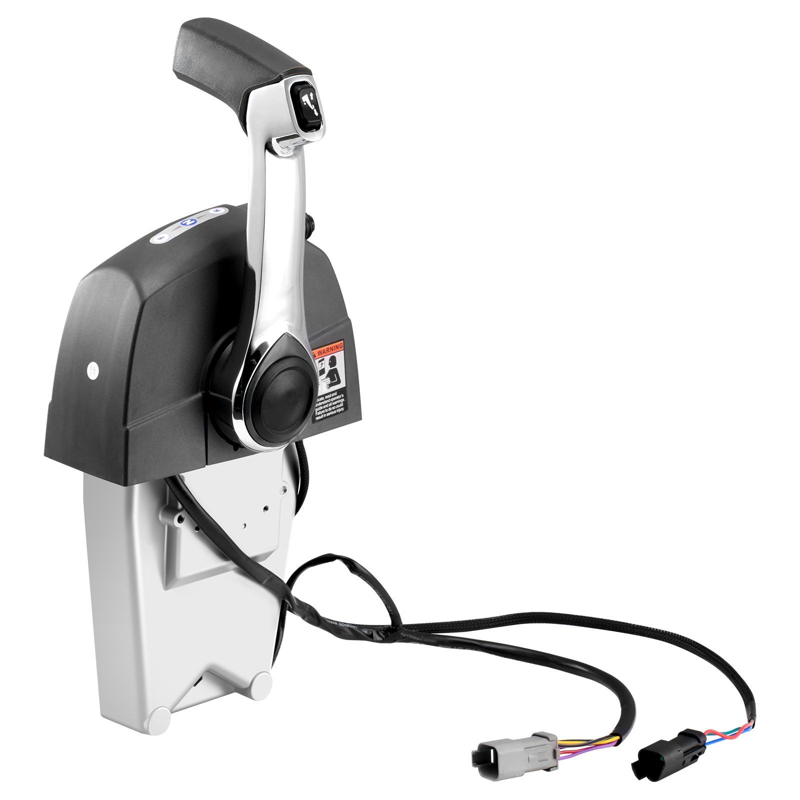 Boat Throttle Control, 5006186 Top-Mounted Outboard Remote Control Box for Evinrude Johnson, Marine Throttle Control Box with Power Trim Switch and Lanyard - Image 1