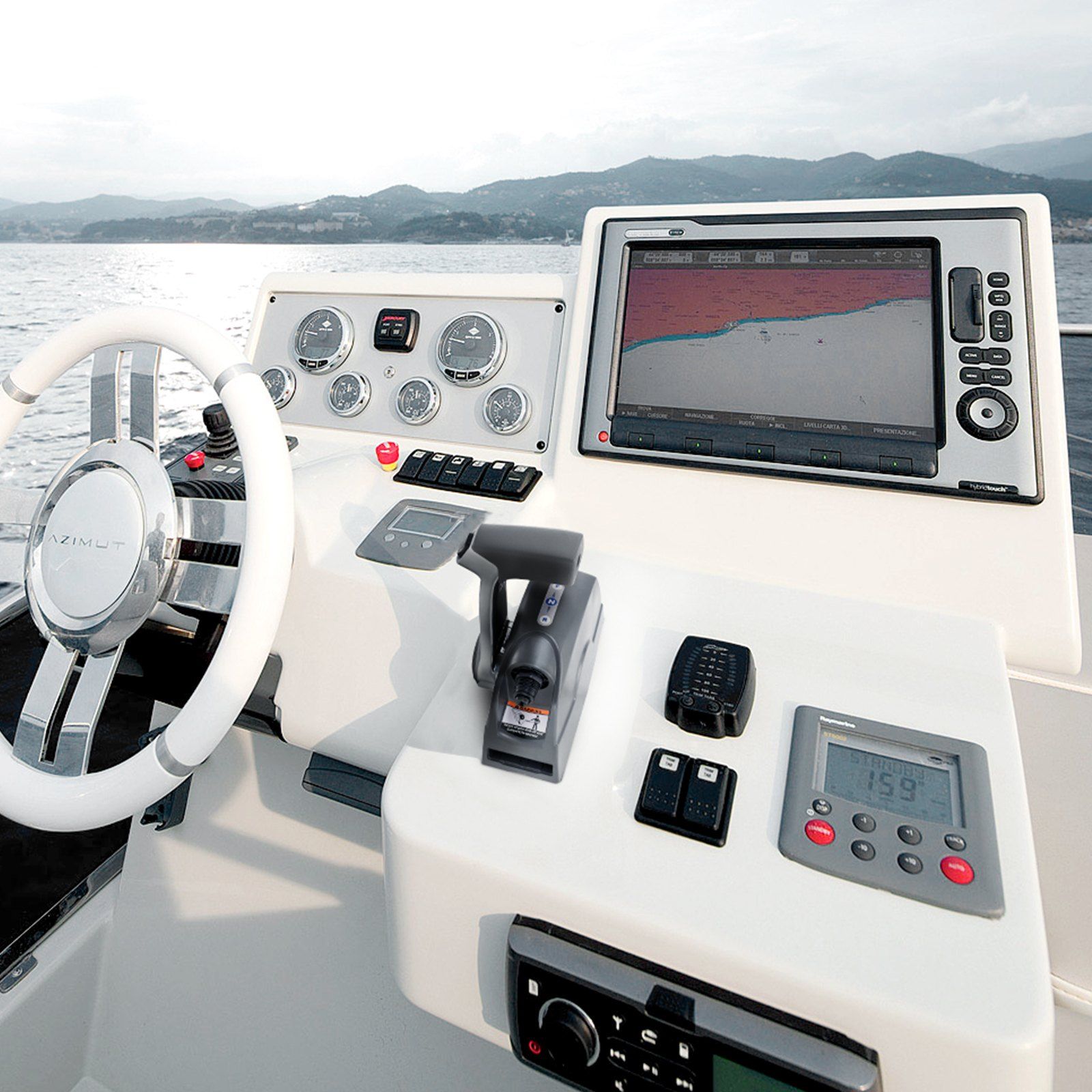 Boat Throttle Control, 5006186 Top-Mounted Outboard Remote Control Box for Evinrude Johnson, Marine Throttle Control Box with Power Trim Switch and Lanyard - Image 8