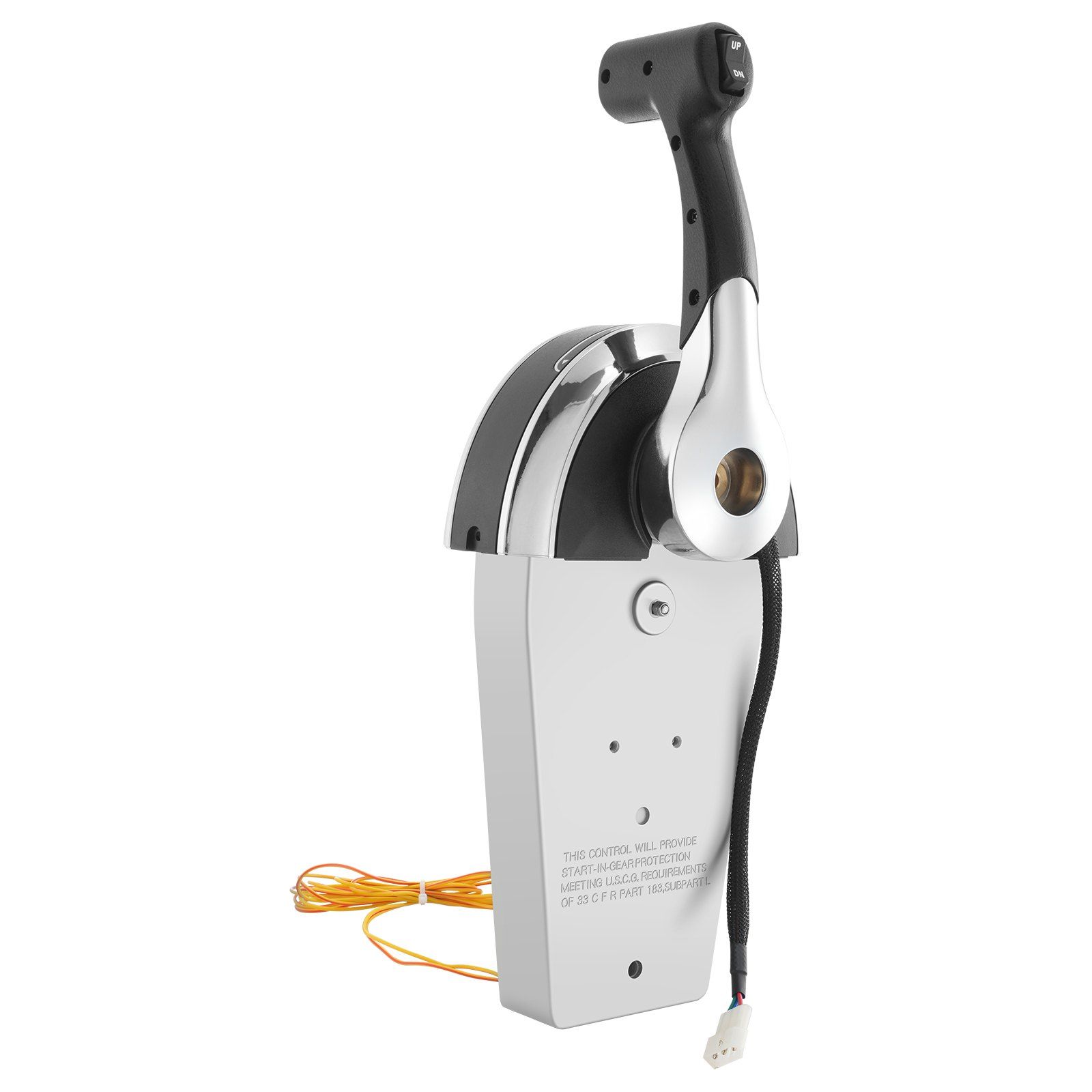 Boat Throttle Control, 8M0059686 Top-Mounted Outboard Remote Control Box for Mercury PT 2-Stroke, Marine Throttle Control Gear Box with Power Trim Switch - Image 1