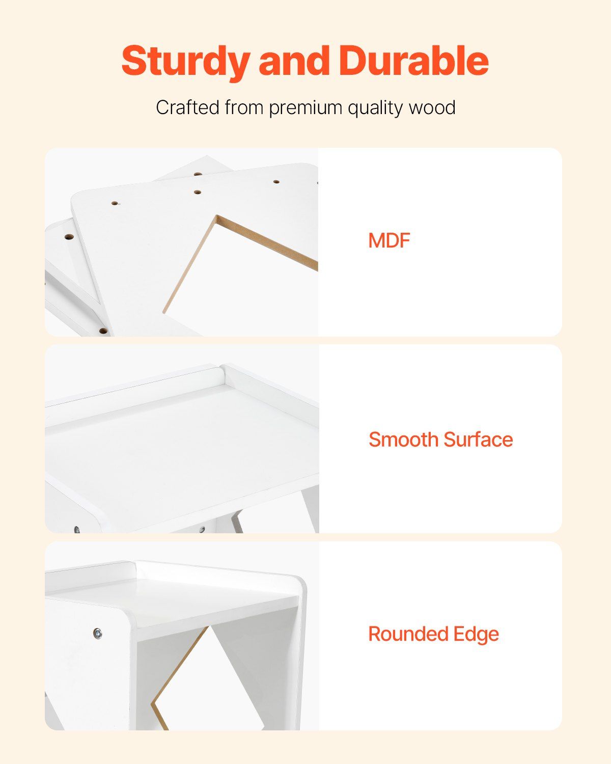 Montessori Weaning Table and Chair Set, Wooden Toddler Table and Chair Set for Aged 1-5, Adjustable Height Kids Montessori Chair and Activity Table, Ideal for Reading, Eating, Playing - White - Image 4