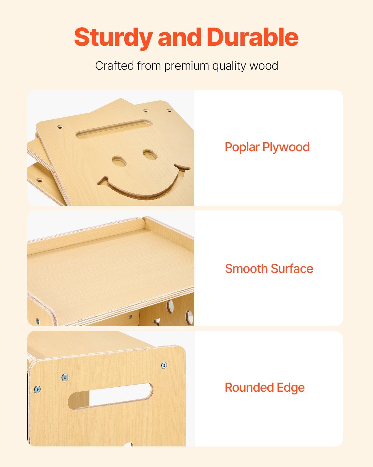 Montessori Weaning Table and Chair Set, 3 In 1 Wooden Toddler Table and Chairs with Chalkboard, Adjustable Height Montessori Table for Ages 1-5, Ideal for Drawing, Reading, Eating - Natural - Image 4