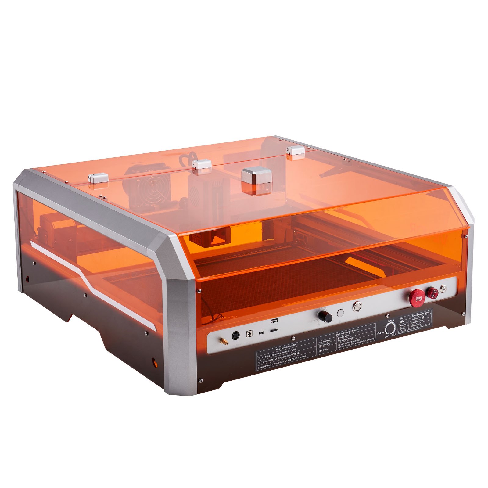 Laser Engraver, 20W, Laser Engraving and Cutting Machine with Enclosure Camera, Laser Cutter, 400 x 400 mm Working Area, 30000 mm/min, for Wood, Leather, Glass, Paper, Certain Metal, Class 1 - Image 1