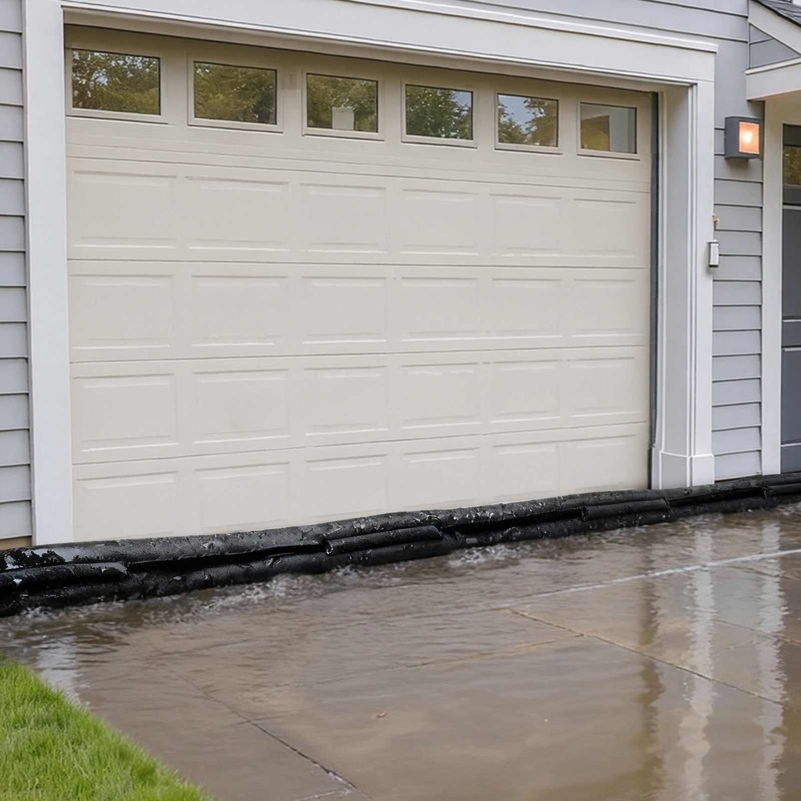 Flood Barrier, 8 Pack, 480 x 435 mm Flood Bags Activated by Water, Reusable Water Absorbent Barrier, Sandless Sandbags Blockage, Flooding Prevention Bags for Home, Doorway, Basement, Garage - Image 8