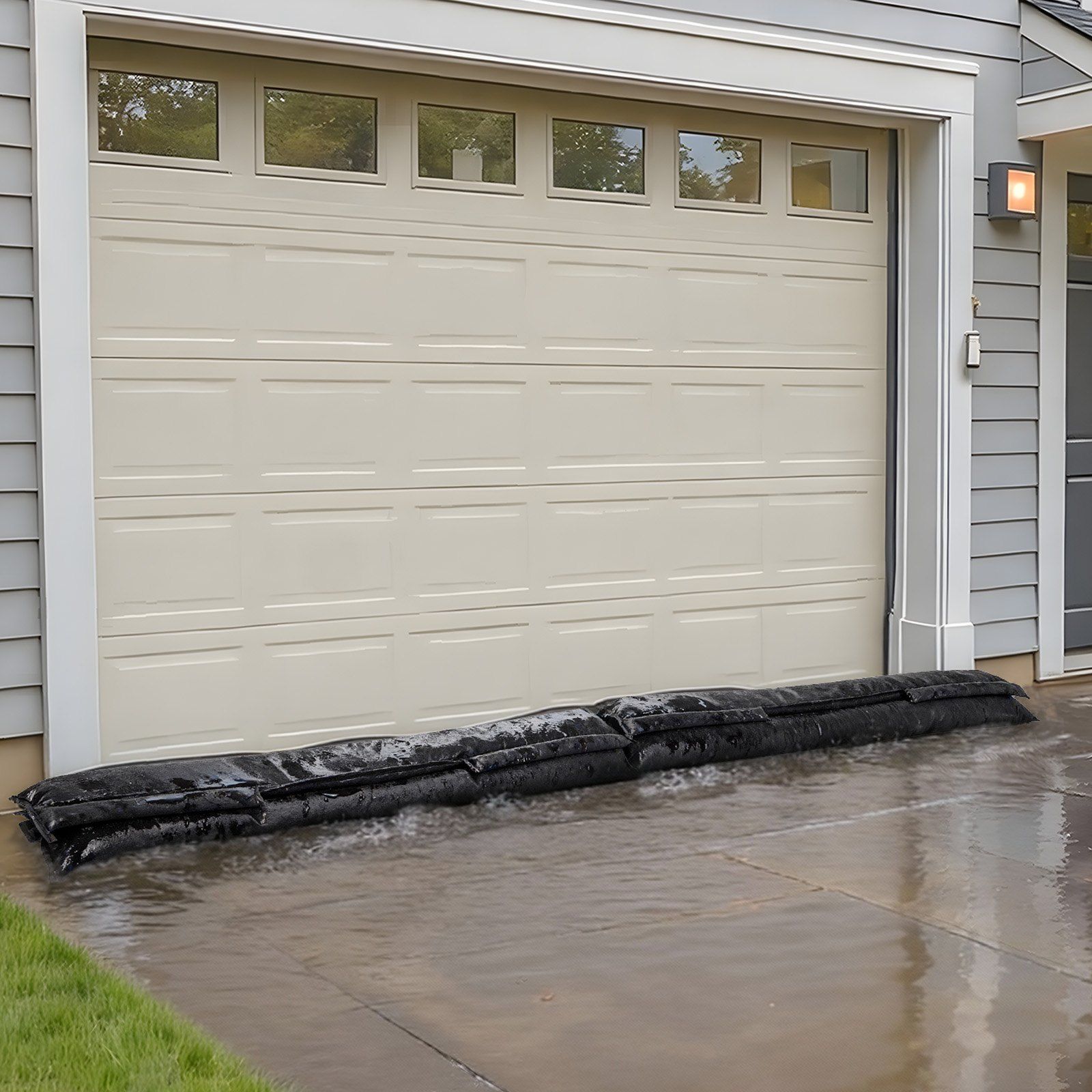 Flood Barrier, 4 Pack, 1530 x 210 mm Flood Bags Activated by Water, Reusable Water Absorbent Barrier, Sandless Sandbags Blockage, Flooding Prevention Bags for Home, Doorway, Basement, Garage - Image 8