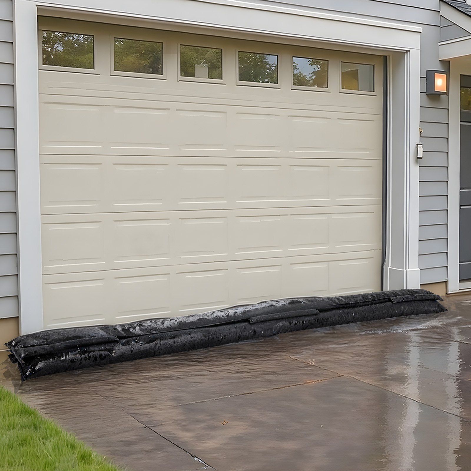 Flood Barrier, 8 Pack, 3050 x 210 mm Flood Bags Activated by Water, Reusable Water Absorbent Barrier, Sandless Sandbags Blockage, Flooding Prevention Bags for Home, Doorway, Basement, Garage - Image 8