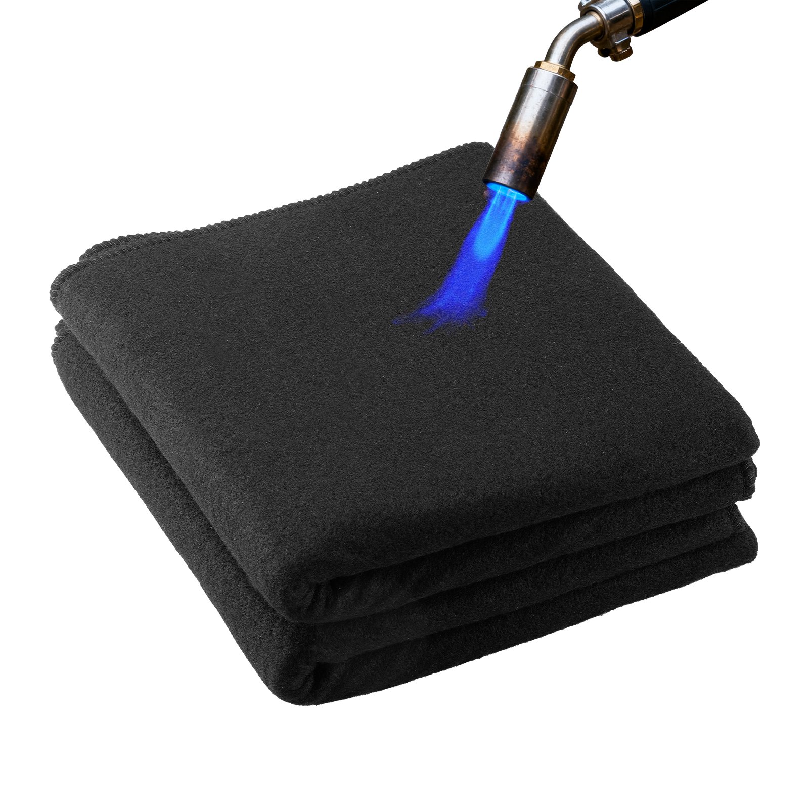 Carbon Felt Welding Blankets, 2-Pack 508mm x 914mm Flame Retardant Welding Blanket, Up to 1800°F Heat Resistant Safety Protection Blanket, 3.5mm Thickened Carbon Fiber Fireproof Insulation Mat - Image 1