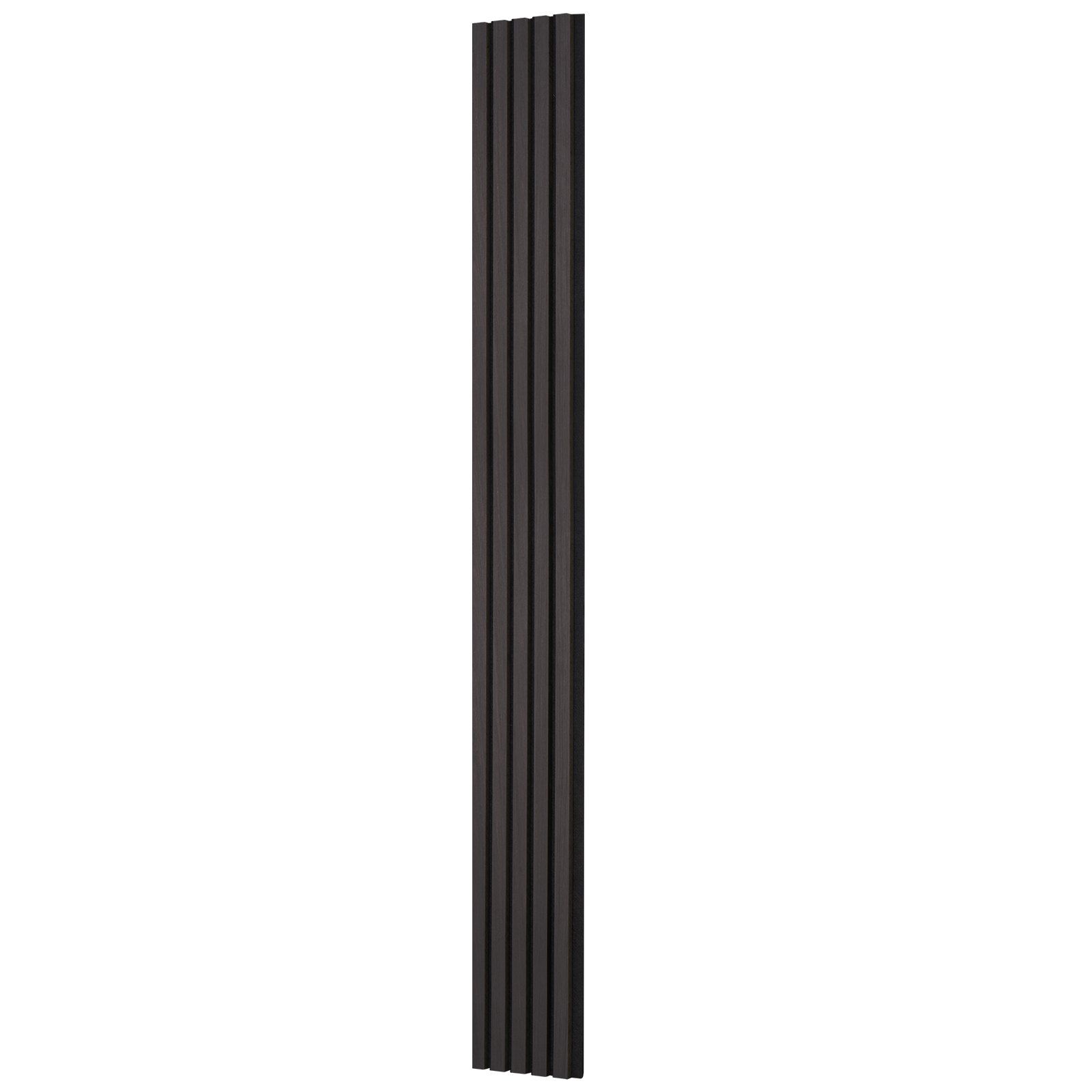 Wood Slat Acoustic Panels, 7.9 x 94.5 inch, MDF Accent Wooden Wall Panels for Modern Interior Wall Decor, Faux Wood Wall Board Panels for Noise Reduction, Black Oak - Image 1