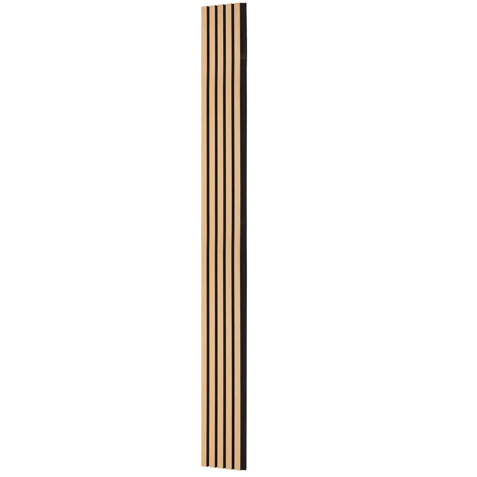 Wood Slat Acoustic Panels, 7.9 x 94.5 inch, MDF Accent Wooden Wall Panels for Modern Interior Wall Decor, Faux Wood Wall Board Panels for Noise Reduction, Light Oak - Image 1