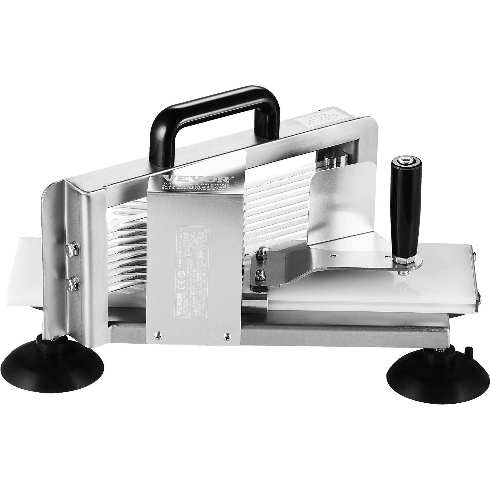 Commercial Tomato Slicer, 1/4 inch Tomato Cutter Slicer, Stainless Steel Heavy Duty Tomato Slicer Machine, Manual Tomato Slicer with Non-slip Feet, for Cutting Tomatoes, Cucumbers, Bananas - Image 1