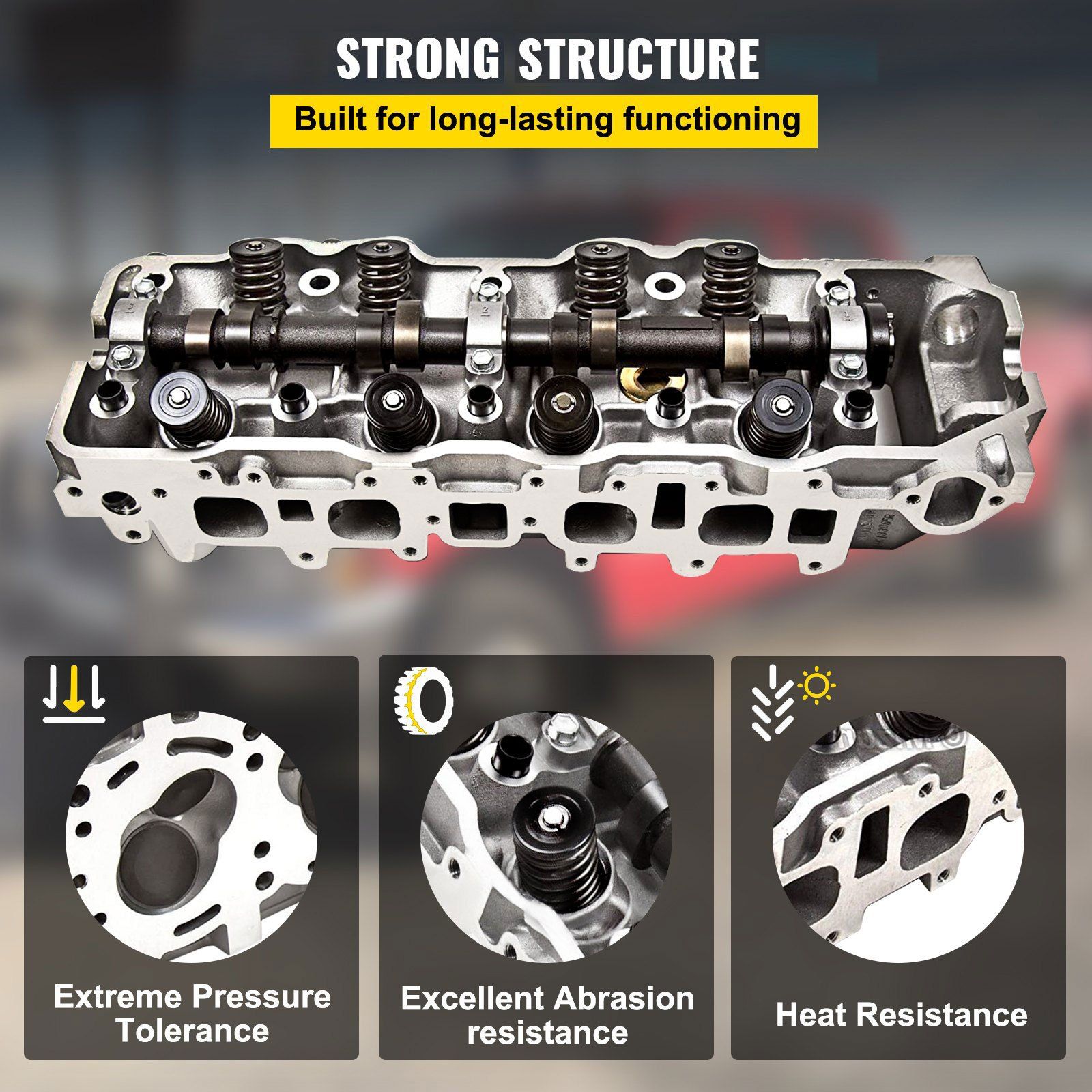 Cylinder Head Fit For Toyota 4 Runner 185-95 Fit Toyota Pickup 85-95 2.4L - Image 4