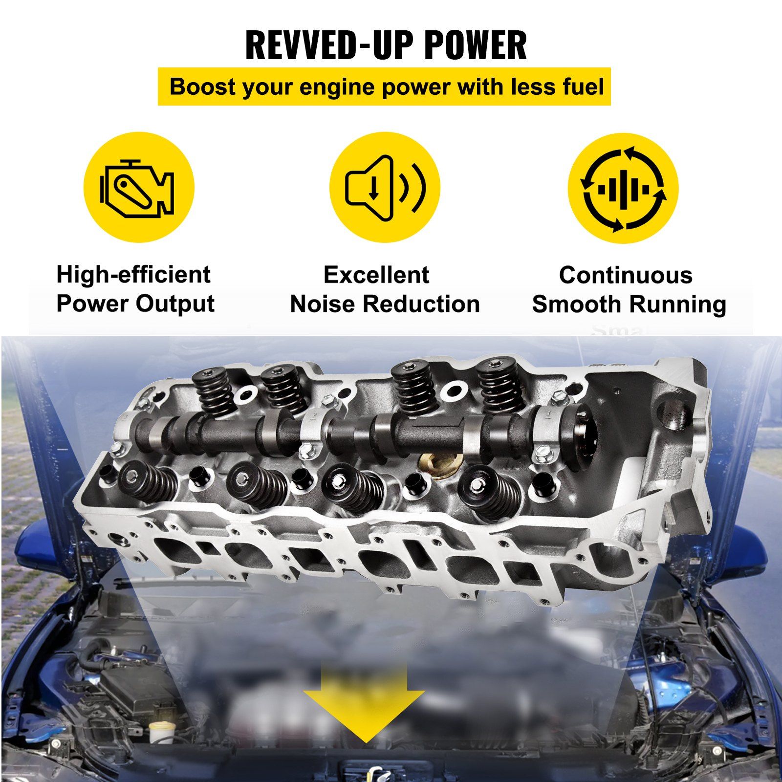Cylinder Head Fit For Toyota 4 Runner 185-95 Fit Toyota Pickup 85-95 2.4L - Image 5