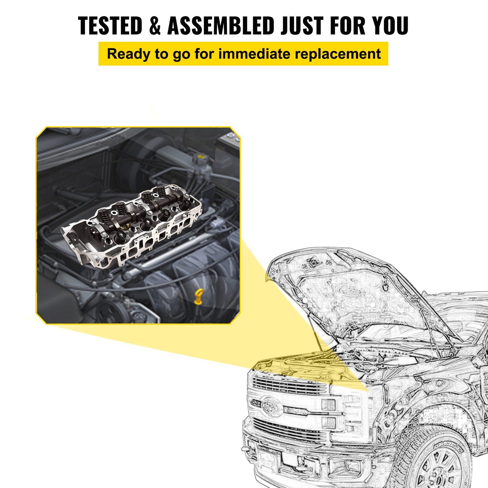 Cylinder Head Fit For Toyota 4 Runner 185-95 Fit Toyota Pickup 85-95 2.4L - Image 6