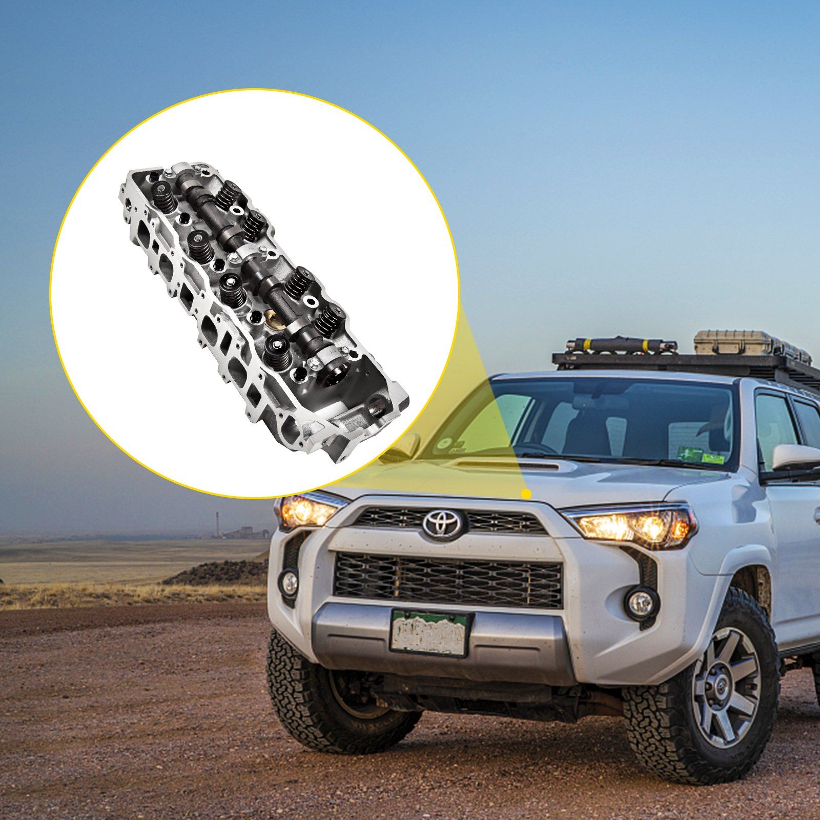Cylinder Head Fit For Toyota 4 Runner 185-95 Fit Toyota Pickup 85-95 2.4L - Image 8
