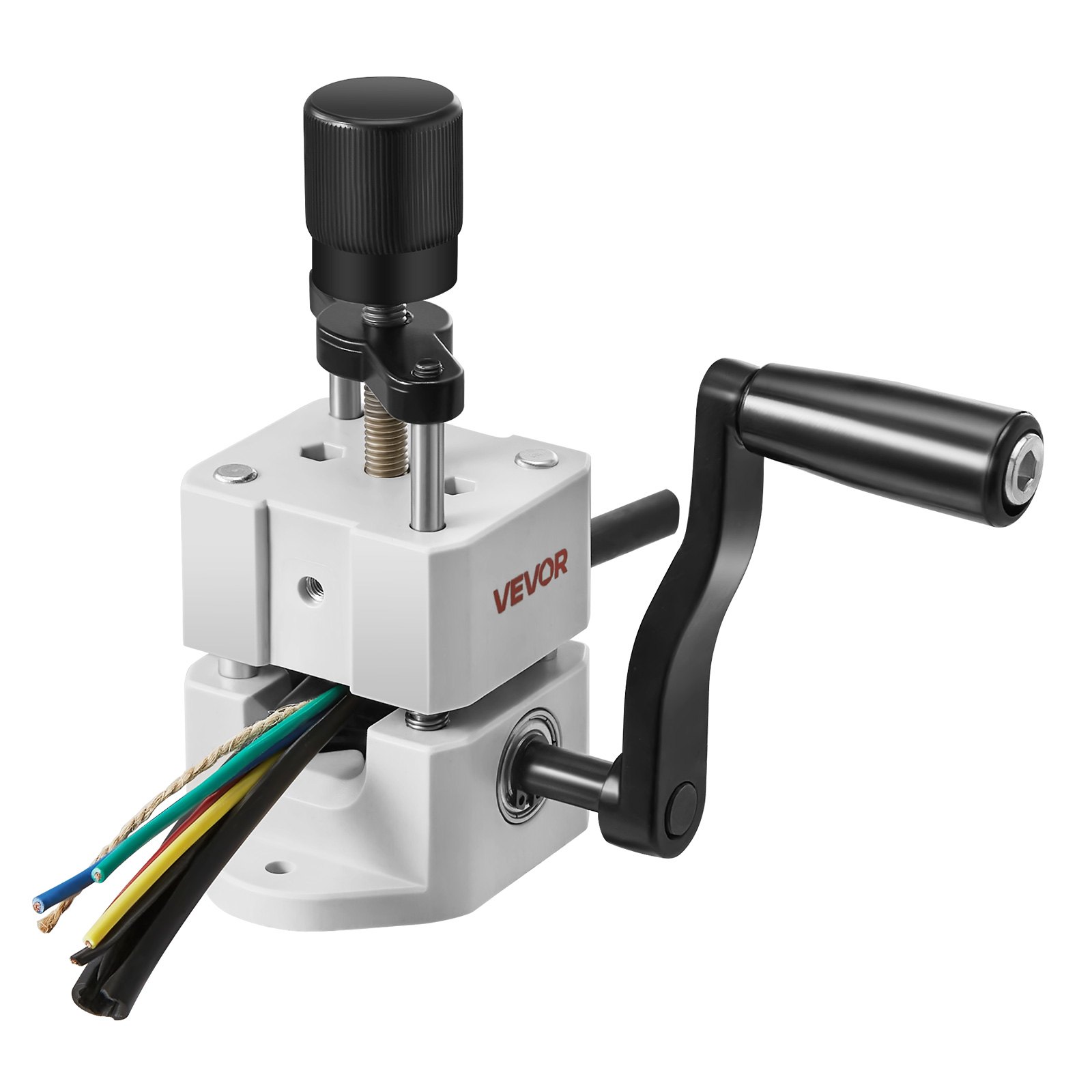 Manual Wire Stripping Machine, 1.5-25 mm, Portable Copper Stripper with Hand Crank or Drill Powered, 64Mn Quenched Blades, 45# Steel Rollers, ABS & PC Wire Peeler, for Scrap Copper Recycling - Image 1
