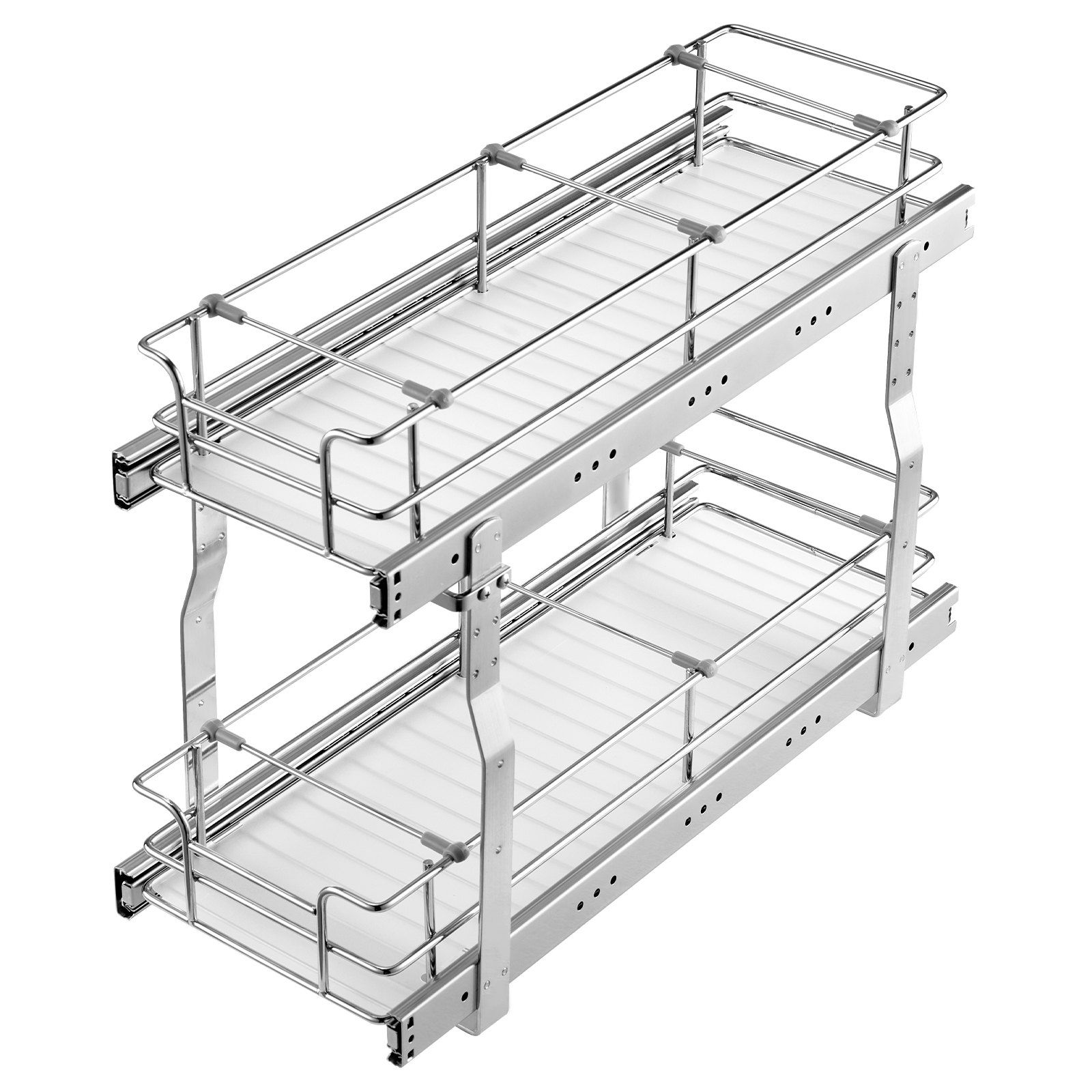 215 x 533 x 385mm  Pull Out Cabinet Organizer, Heavy Duty Slide Out Pantry Shelves, Steel Roll Out Drawers, Sliding Drawer Storage for Home Under Sink, 245 x 563 x 485 mm Install Size for Cabinet - Image 1