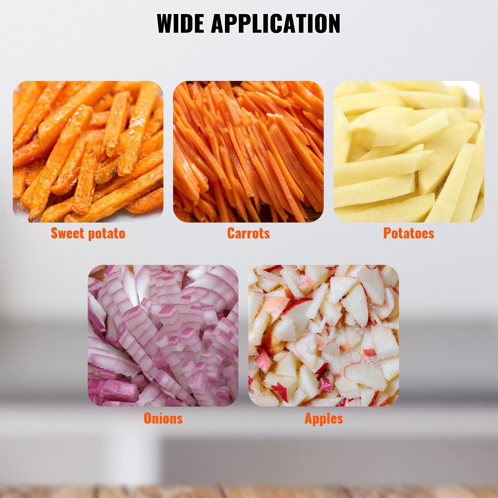 Commercial Vegetable Fruit Chopper 1/2″ Blade Heavy Duty Professional Food Dicer Kattex French Fry Cutter Onion Slicer Stainless Steel for Tomato Peppers Potato Mushroom, Sliver - Image 6