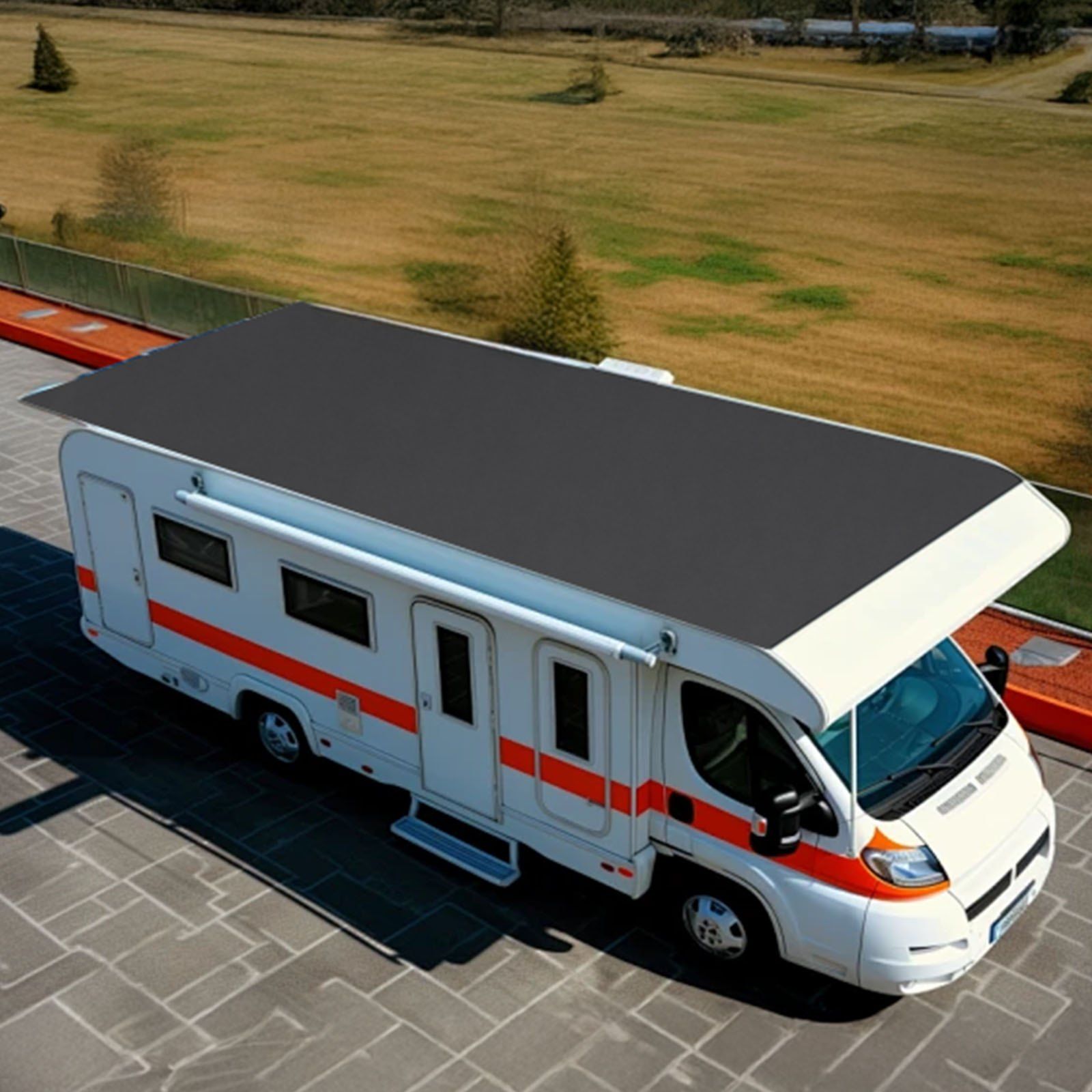 Roll Roofing, 4.57 x 6 m, 45 mil EPDM Rubber Roofing, Long Lifespan & Weather-resistant, Withstands Harsh Temperatures, Flexible & Easy Installation, Roof Underlayment for RVs, Roofs, Ponds - Image 8