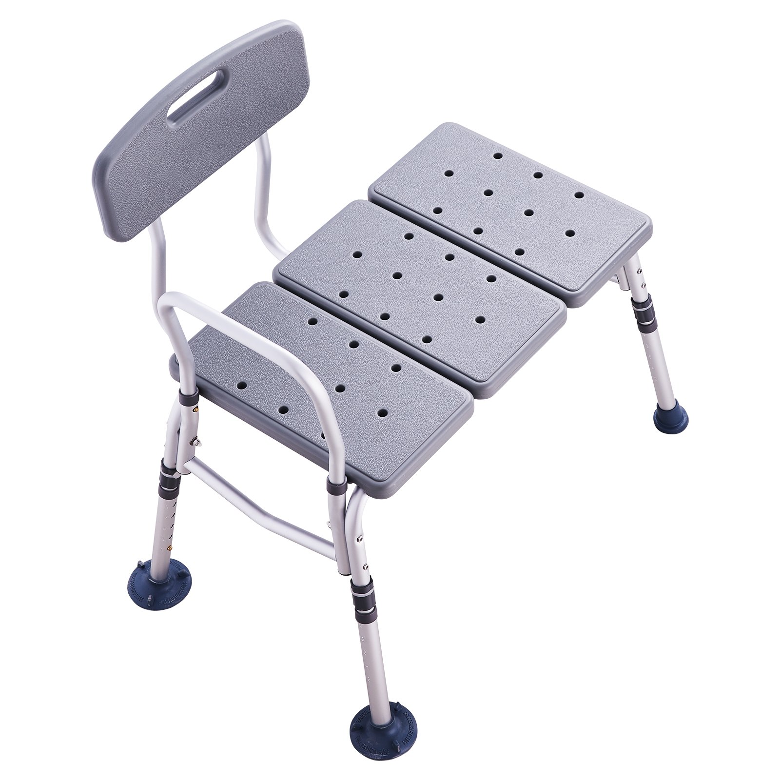 Tub Transfer Bench for Bathtub, Adjustable Shower Seats for Adults, Lightweight Shower Bench for Elderly and Disabled, Non-Slip Bath Seats with Armrest and Reversible Backrest, 400lbs Capacity - Image 1