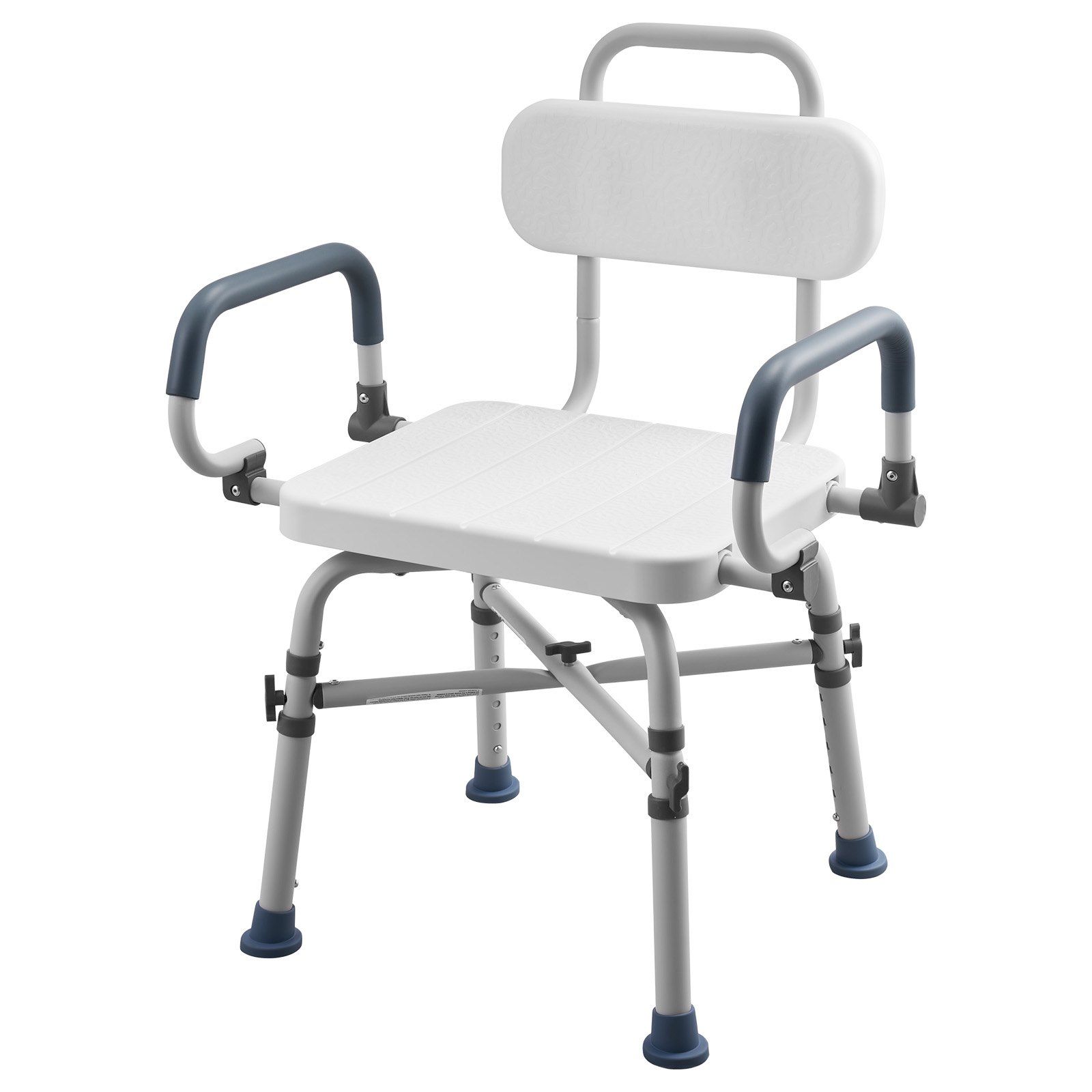 Swivel Shower Chair with Arms and Back, 227 kg Load Heavy Duty Bench Seat for Inside Shower Stall and Bathtub, Height Adjustable Bathroom Bath Tub Seat for Adults, Seniors, Elderly and Disabled - Image 1