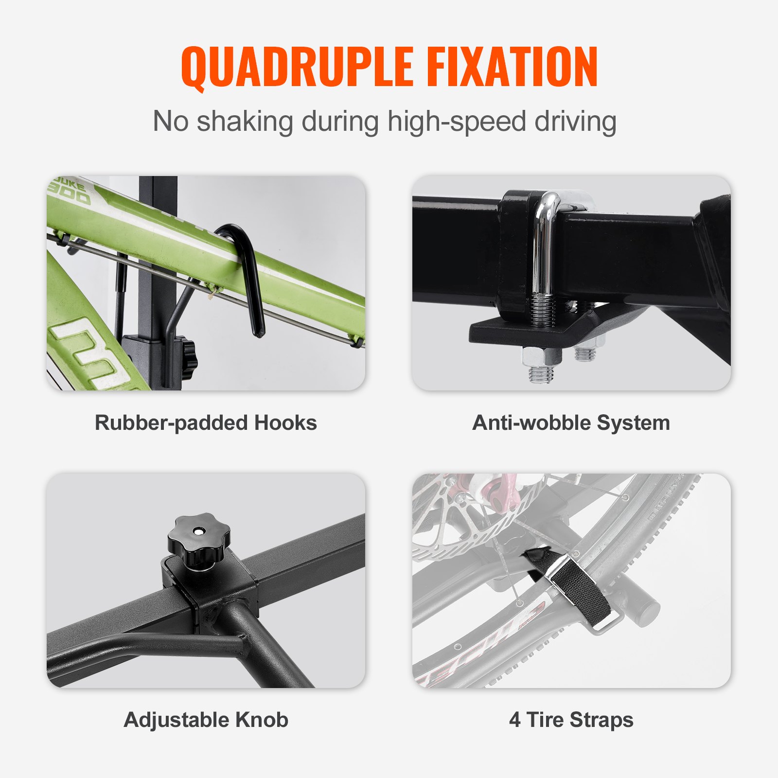 2-Bike Rack Hitch Mount Folding Carrier Car Truck SUV 1.25 - Image 3