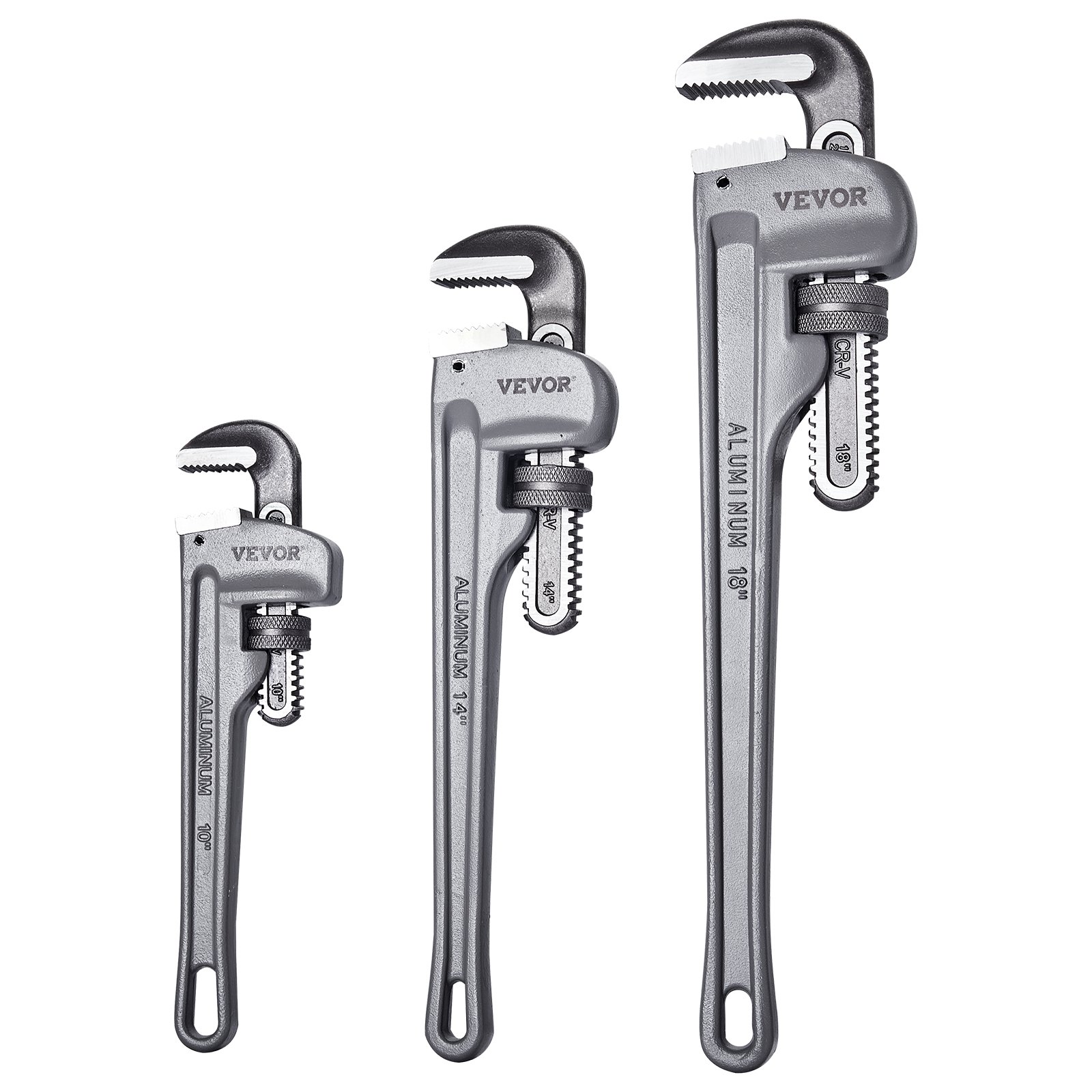 3-Piece Pipe Wrench Set, 10