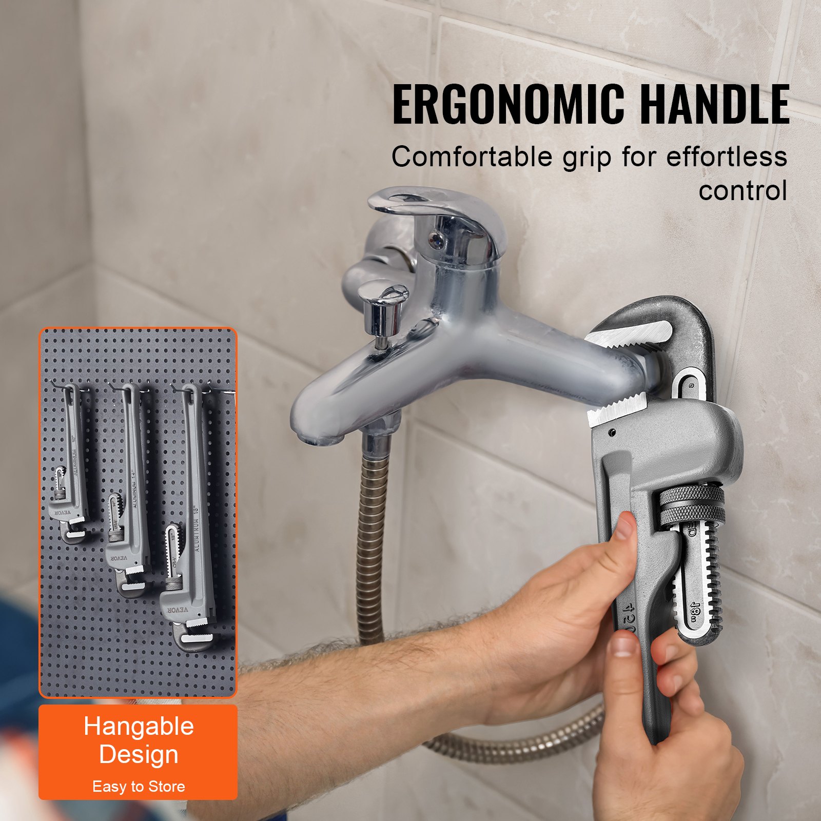 3-Piece Pipe Wrench Set, 10