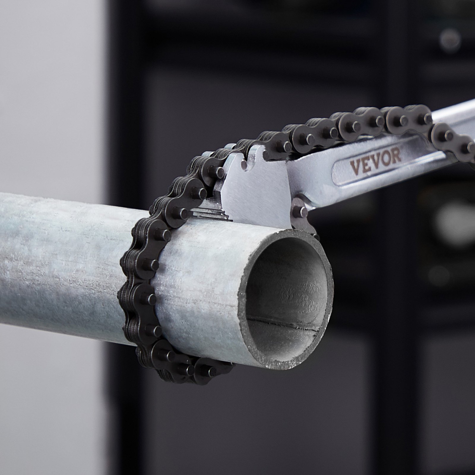Chain Wrench, 48 inch Chain Pipe Wrench, 13.4 inch Diameter Capacity, CRV Reversible Pipe Fitting Tool Wrench with High Strength Jaw and Ergonomic Handle, for Pipe Installation and Car Repair - Image 8