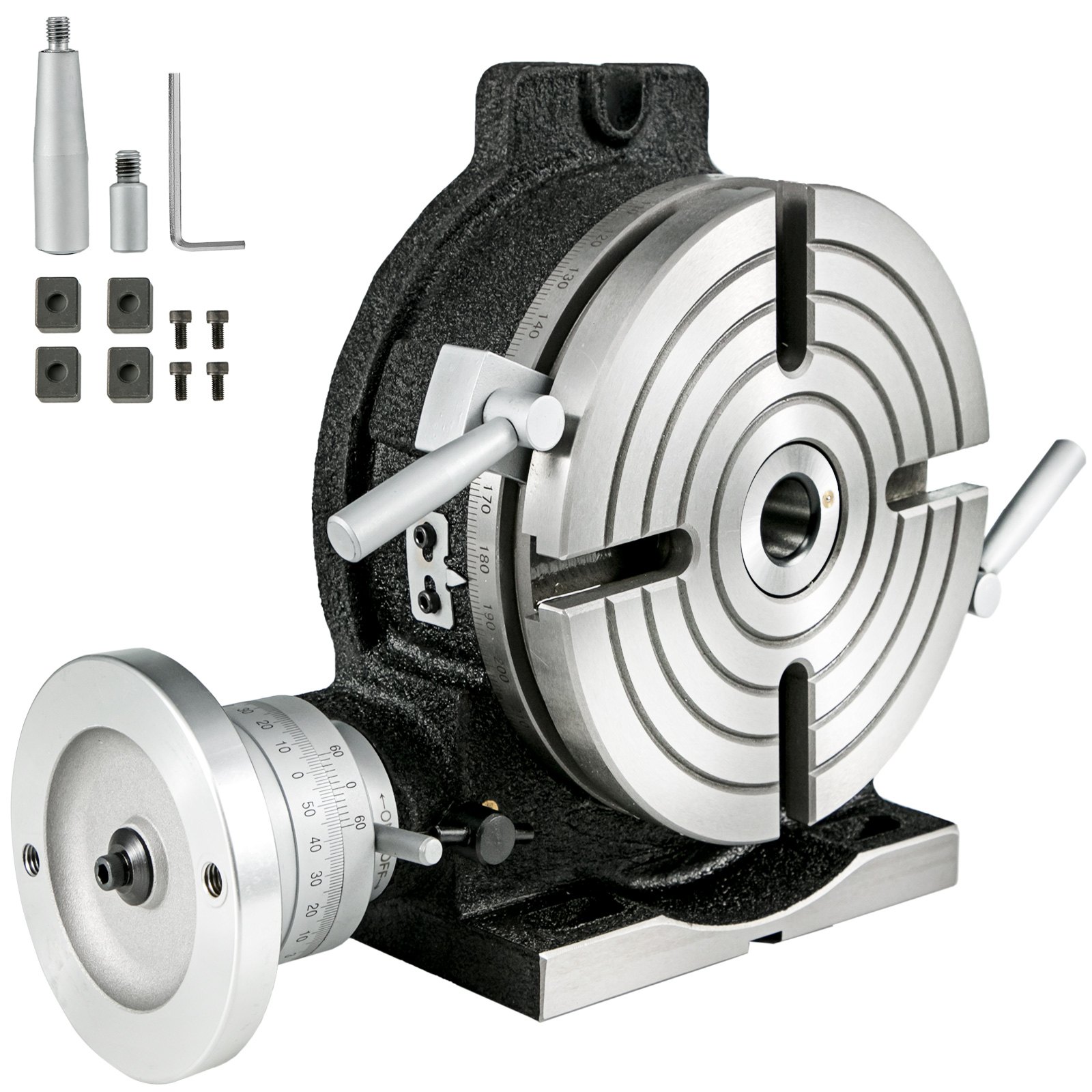 Rotary Table 8Inch Horizontal Vertical HV8 Precision 3MT Milling Drilling Machine Vernier Reading Milling Drilling Boring - Image 1