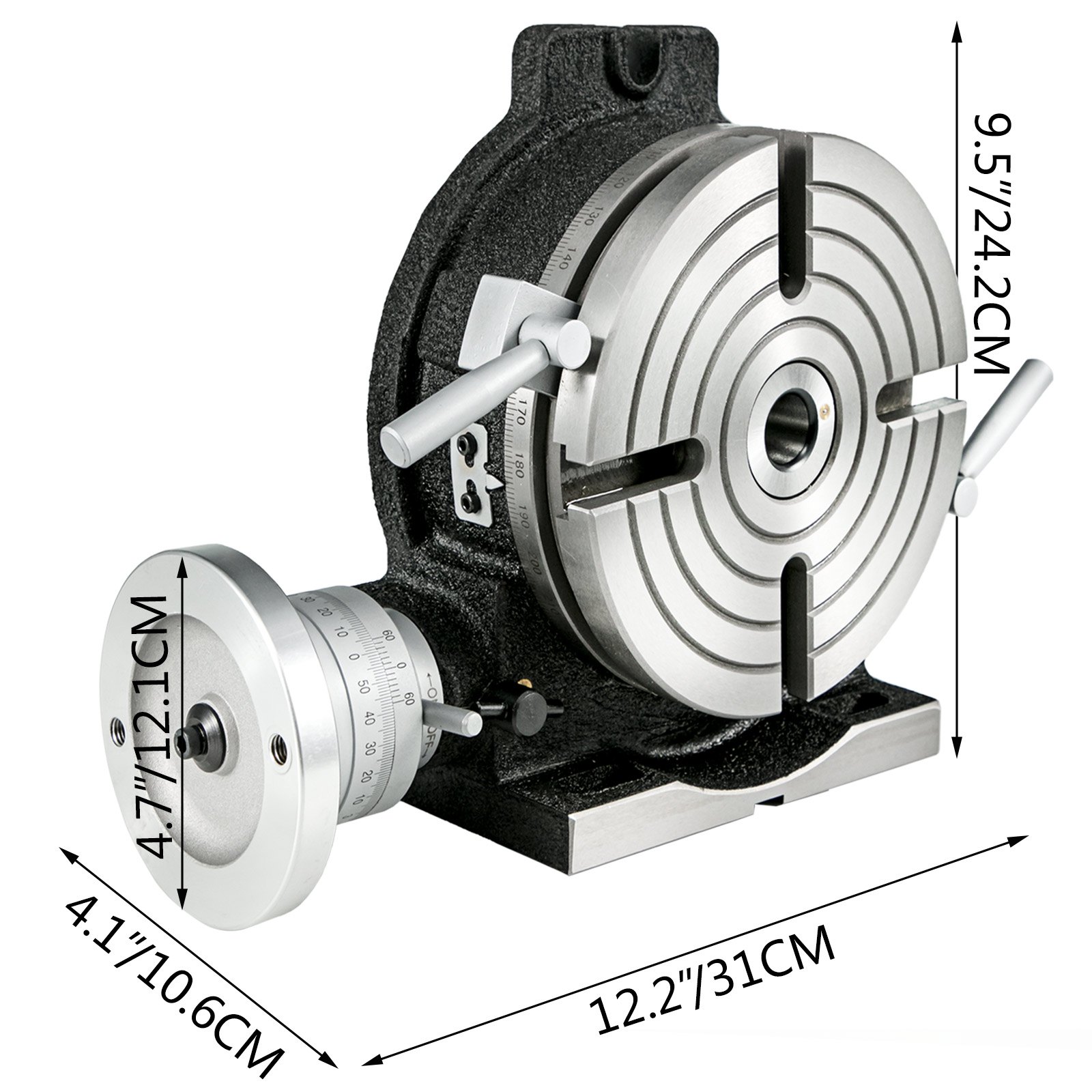 Rotary Table 8Inch Horizontal Vertical HV8 Precision 3MT Milling Drilling Machine Vernier Reading Milling Drilling Boring - Image 8