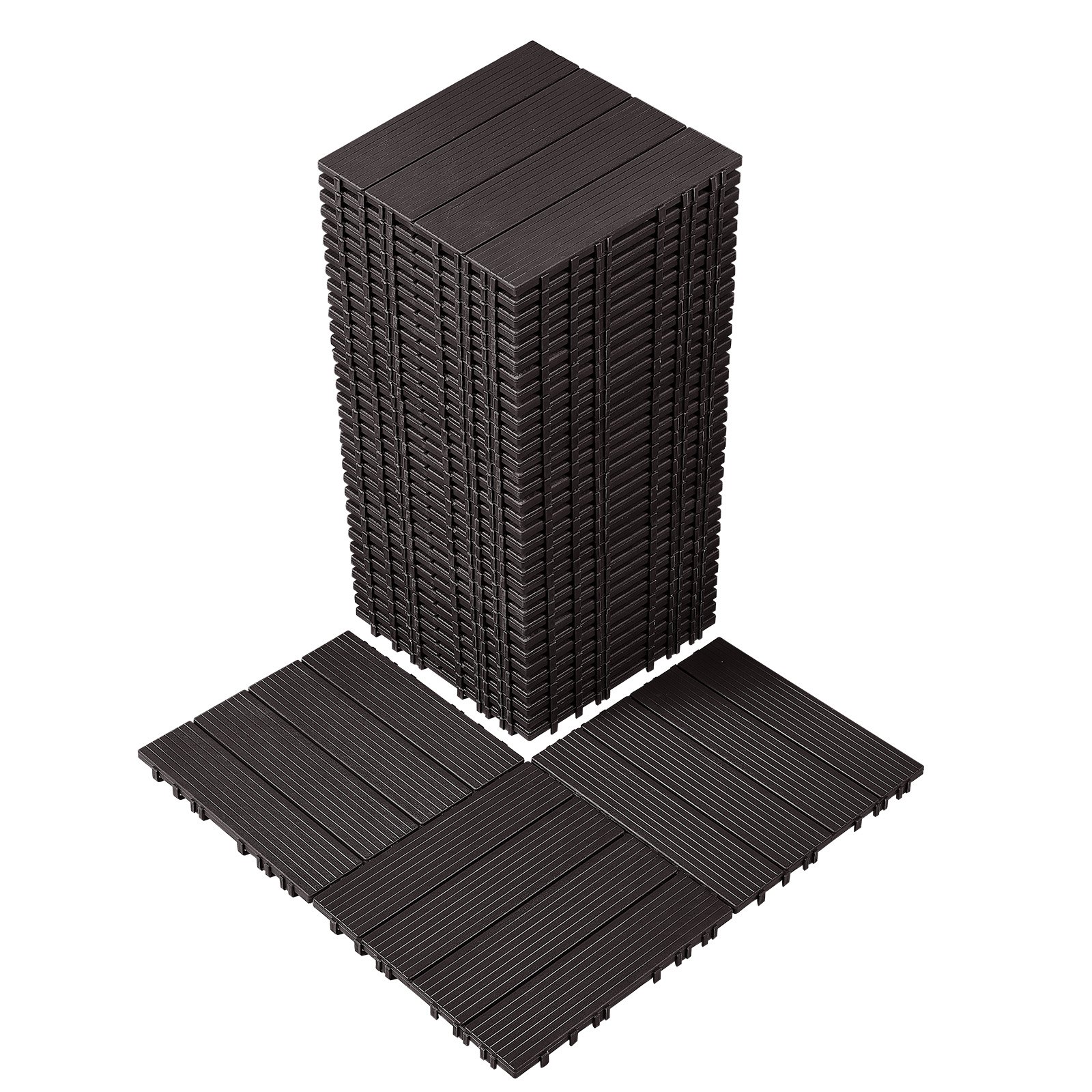 Interlocking Deck Tiles, 36 Pack,11.6
