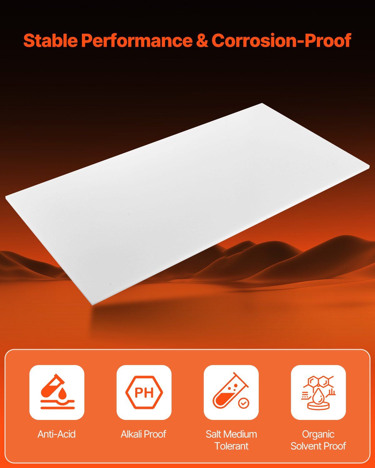 HDPE Plastic Sheet Board, 1 Pack High Density Polyethylene Sheet Plastic Panel, 610 x 1219 mm 13 mm Thick Customizable Plastic Panels, for DIY Crafts, Heavy Duty Industrial Equipment, White - Image 4