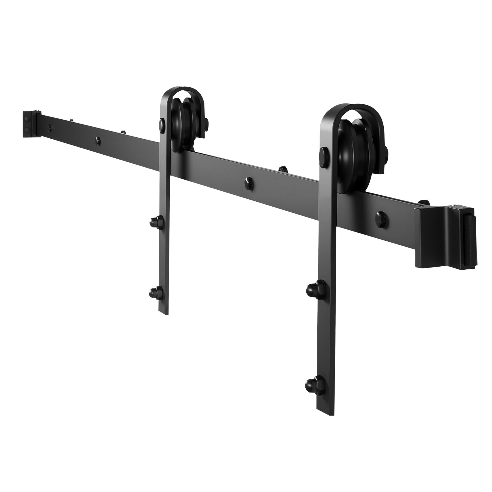 1500 mm Sliding Barn Door Hardware Kit for Single Sliding Barn Door Black - Image 1