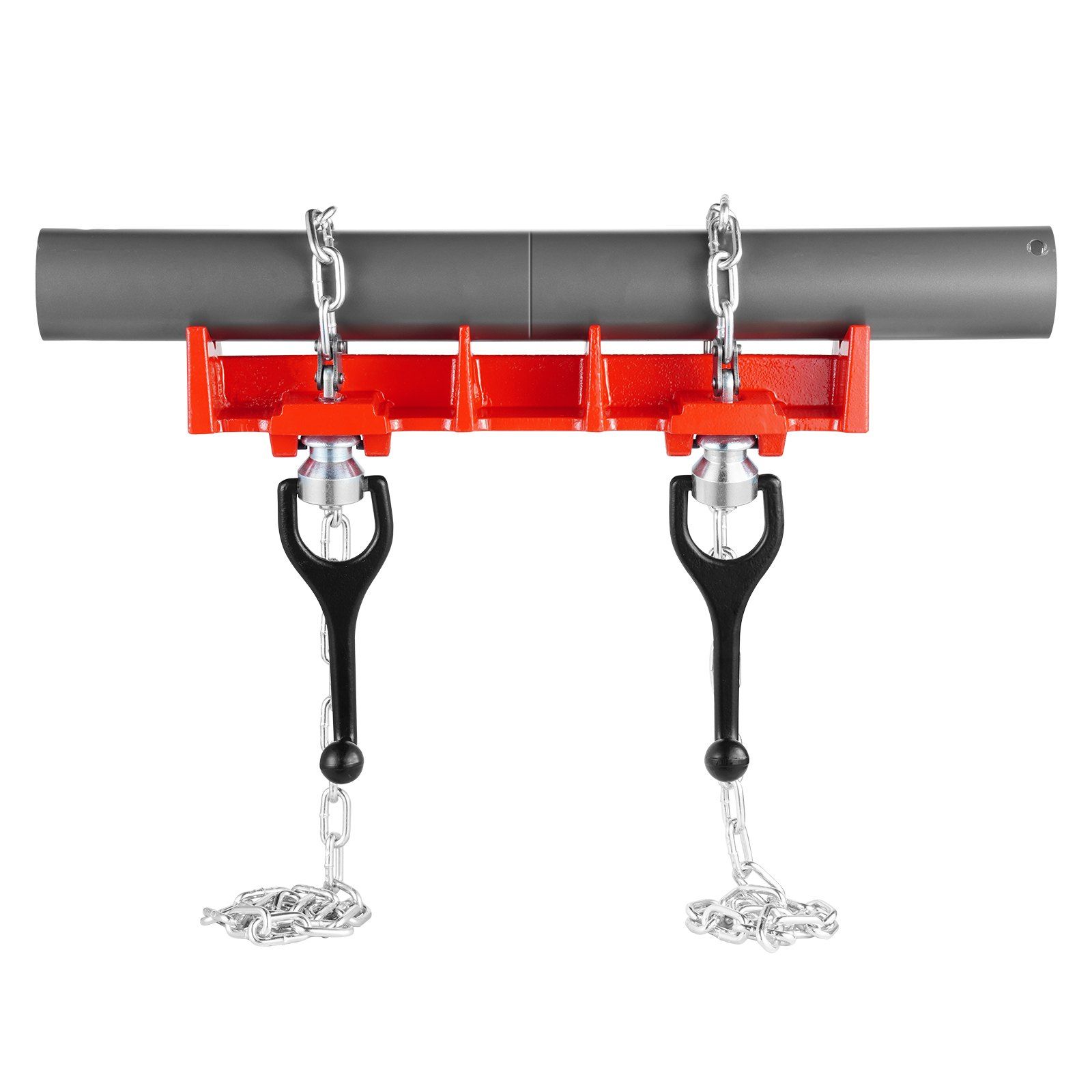 Pipe Welding Vise, 1/2 to 8-inch Pipe Welding Clamp with Dual Chains & Crank Handles, Heavy-Duty Cast Iron Welding Vise for a Variety of Pipes - Image 1