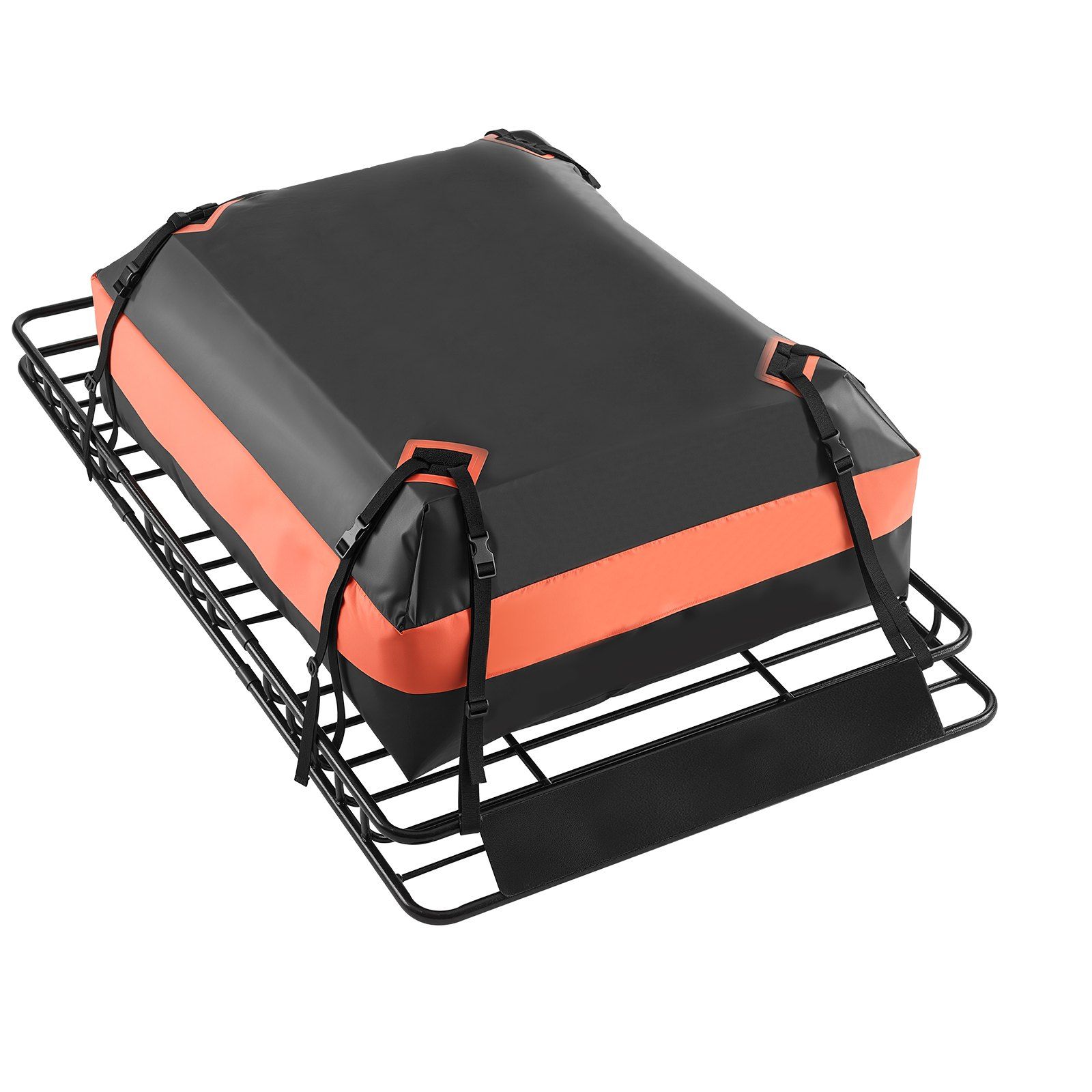 Roof Rack Basket, 1625 x 990 x 105 mm, Universal Rooftop Cargo Carrier with 1120 x 870 x 260 mm Cargo Bag, Net, Ratchet Straps, 113.4 kg Max Load Capacity Car Top Luggage Holder, for SUV Car - Image 1