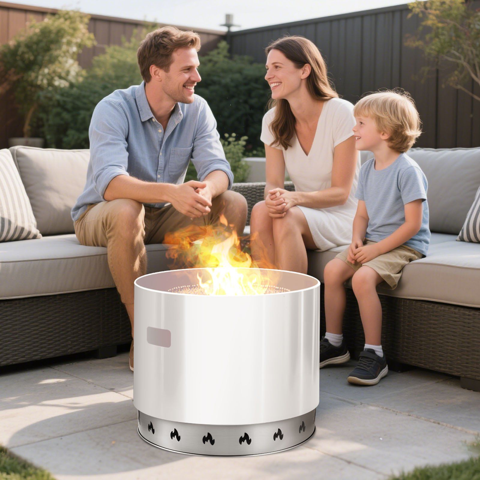 Fire Pit Stand for Solo Stove Bonfire, 68.6 cm Smokeless Fire Pit Ring, Stainless Steel Fireplace Stove Ranger Support Frame Accessory, Portable Outdoor Camping Holder Tools for Fireplace - Image 8