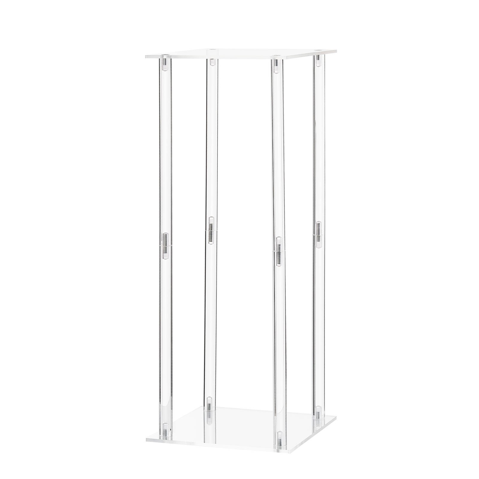 Wedding Flower Stand, 10PCS 50cm Column Flower Stand, Floral Stands with Acrylic Laminate, Cylindrical Cubic Floral Display Rack for Wedding, Party, Birthday, Home, Centerpiece Stands - Image 1