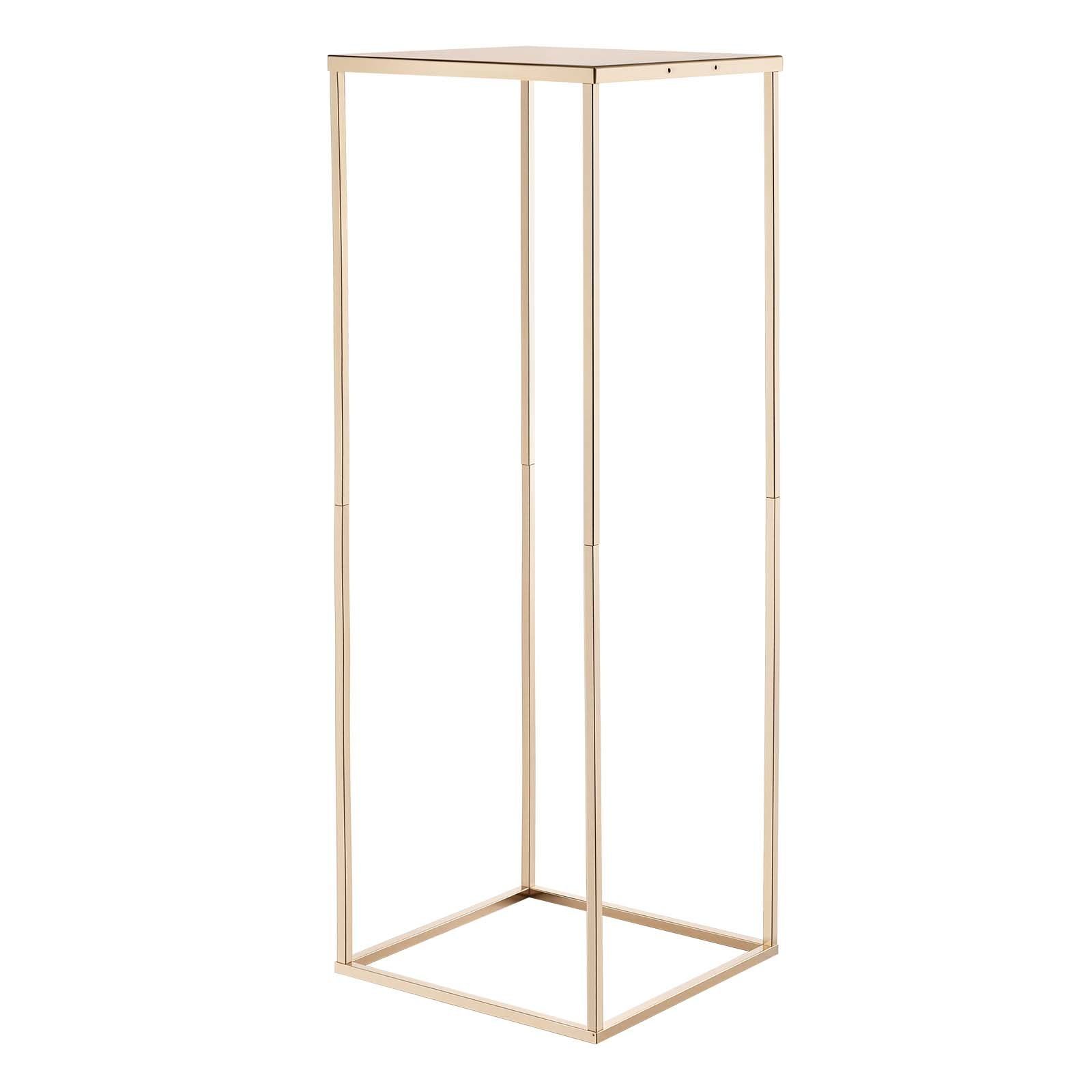 Wedding Flower Stand, 10PCS 80cm Column Flower Stand, Floral Stands with Metal Laminate, Gold Rectangular Floral Display Rack for Wedding, Party, Birthday, Home,  Gold Centerpiece Stands - Image 1