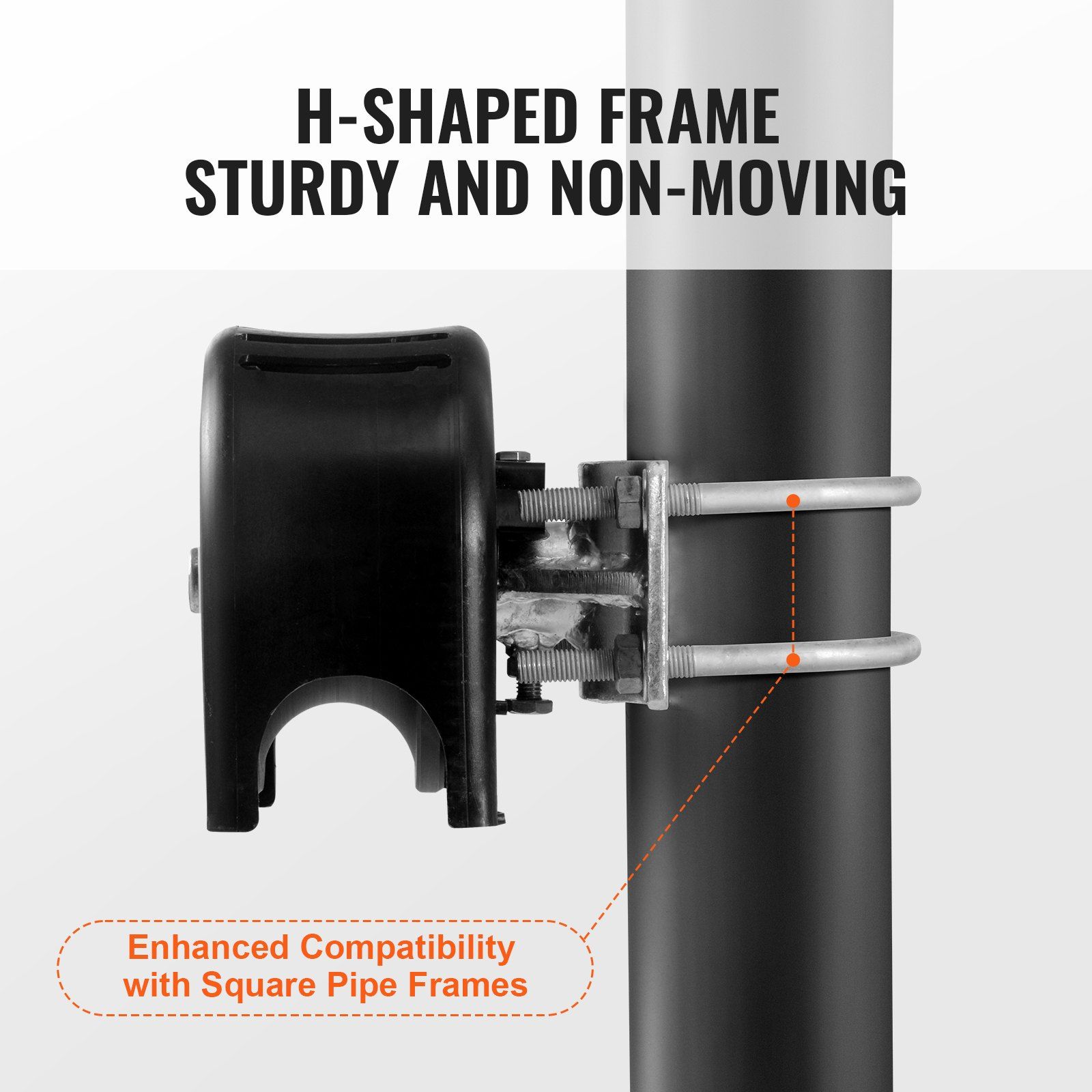 Sliding Gate Kit, Rolling Gate Hardware Kit w/ U-Shaped Wheel Groove for Cantilever Sliding Gates and Rolling Door, Sliding Gate Rollers 4 Track Wheels w/ Cover, Heavy Duty Sliding Roller,Black - Image 5