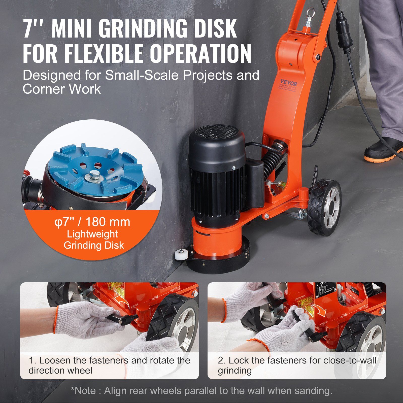 Electric Concrete Floor Grinder 7