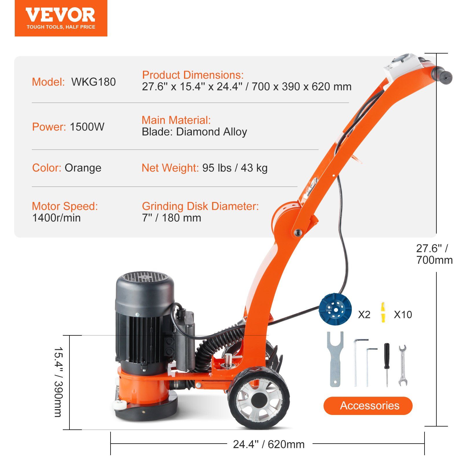 Electric Concrete Floor Grinder 7