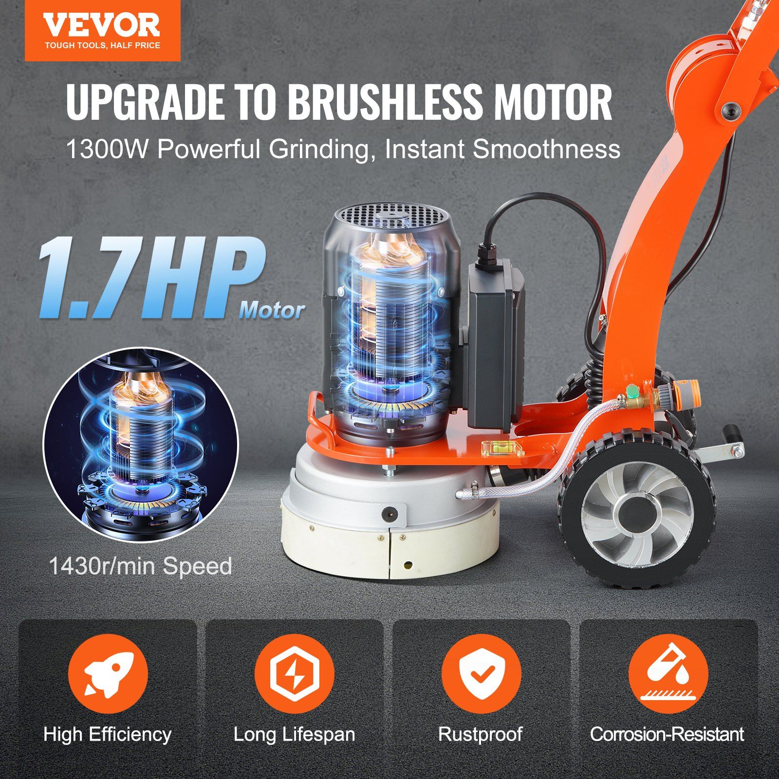 Electric Concrete Floor Grinder 10