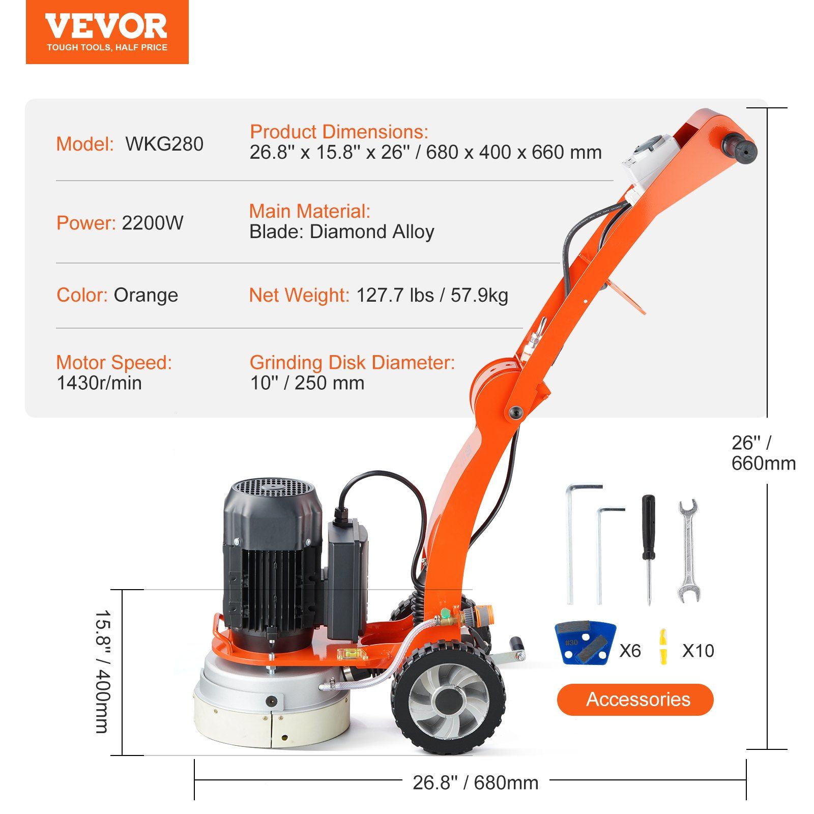 Electric Concrete Floor Grinder 10