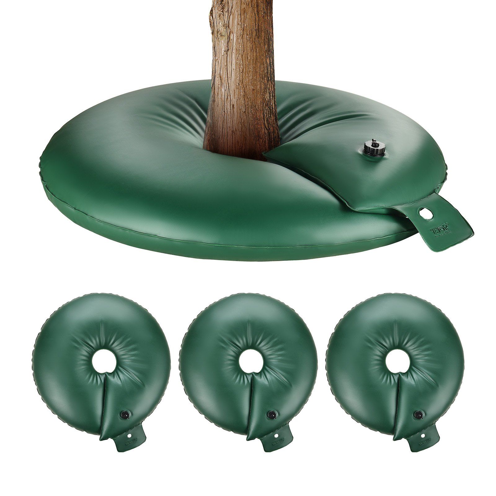 Tree Watering Rings, 4 Pcs 20 Gallons Tree Watering Bags, 6-9 Hours Slow Release, Refillable Planting Water Bags, Water Saving, Heavy Duty Watering System for Shrub Tree Root Drip Irrigation - Image 1
