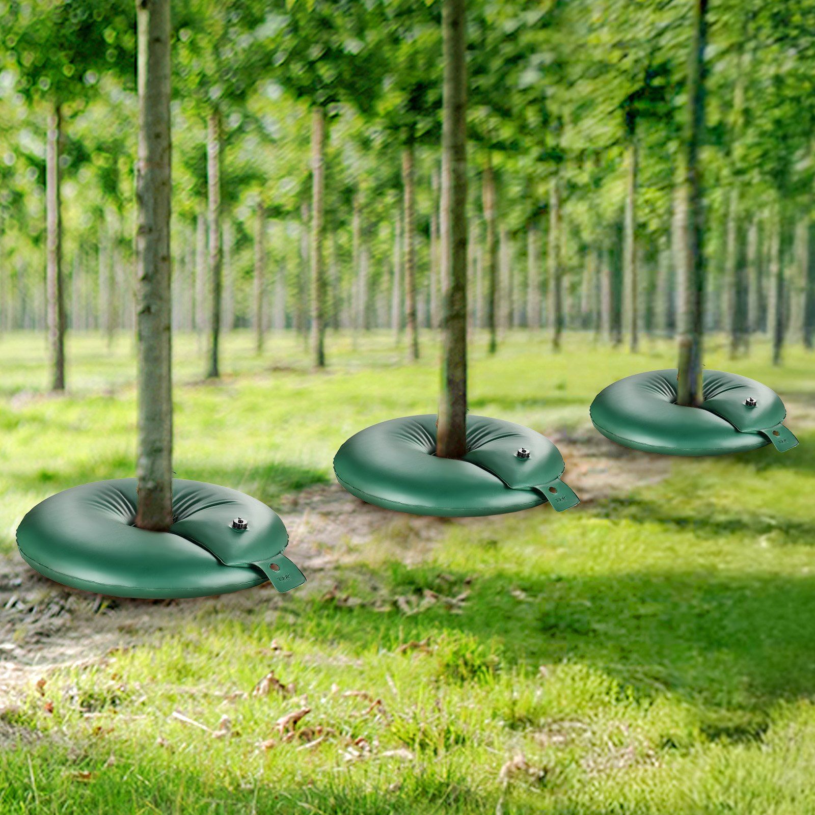 Tree Watering Rings, 4 Pcs 20 Gallons Tree Watering Bags, 6-9 Hours Slow Release, Refillable Planting Water Bags, Water Saving, Heavy Duty Watering System for Shrub Tree Root Drip Irrigation - Image 8